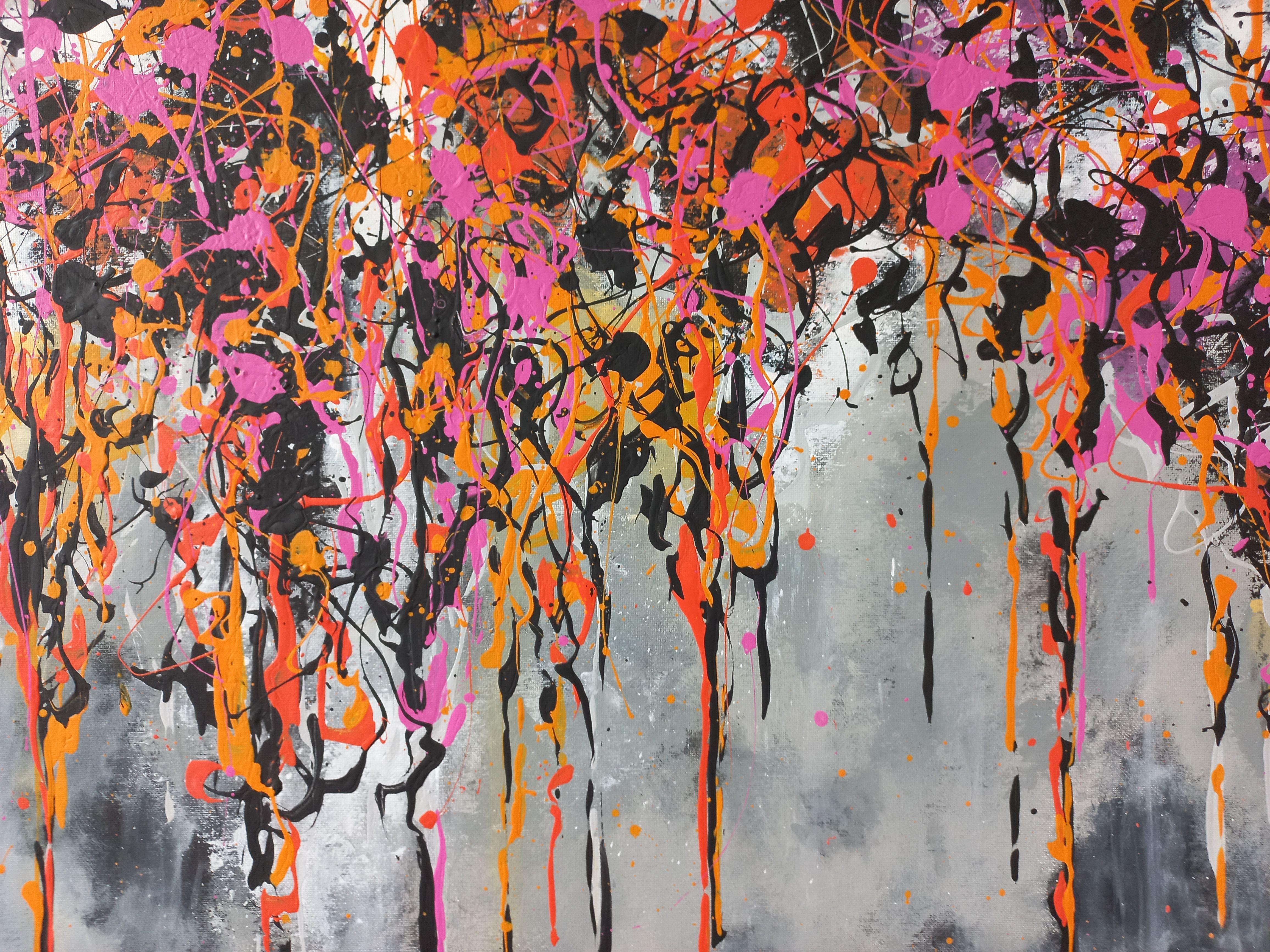 Drips 12 von M.Y., Gemälde, Acryl auf Leinwand im Angebot 1
