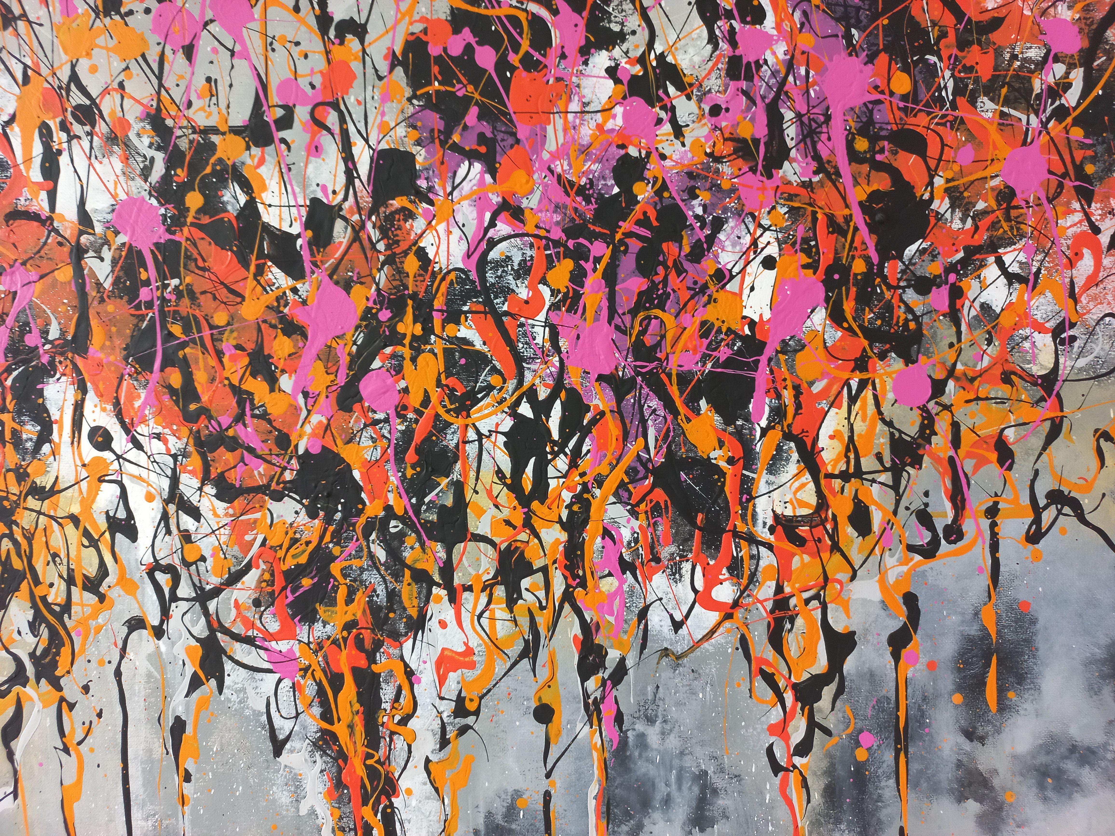 Drips 12 von M.Y., Gemälde, Acryl auf Leinwand im Angebot 2