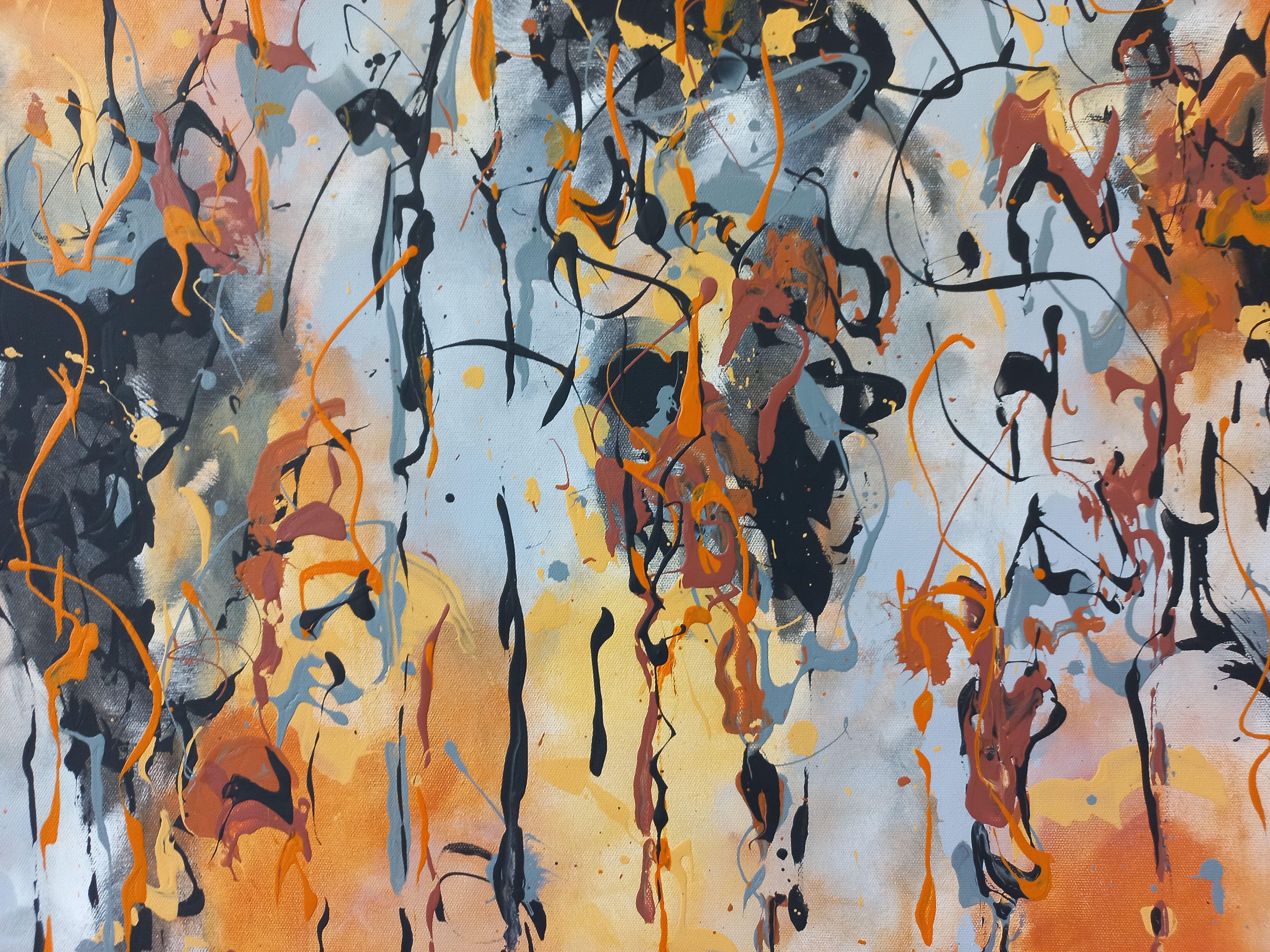 Krabi von M.Y., Gemälde, Acryl auf Leinwand im Angebot 1