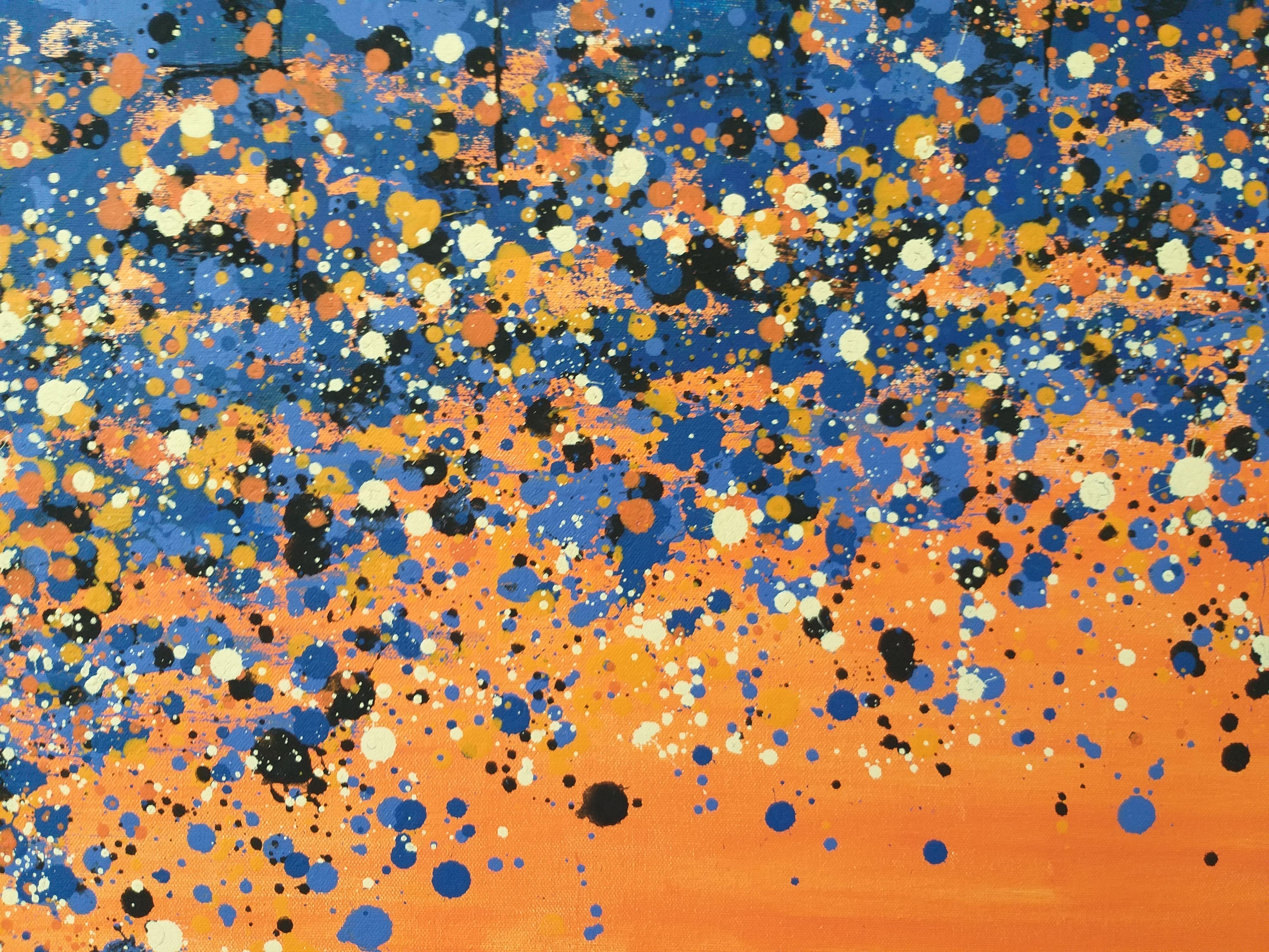 Megapolis 6  Gemälde von M.Y., Acryl auf Leinwand, Gemälde im Angebot 2