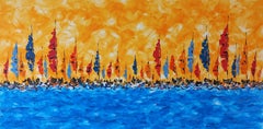 Regatta 7 by M.Y., Painting, Acrylic on Canvas