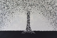 Silver Tree by M.Y., Painting, Acrylic on Canvas