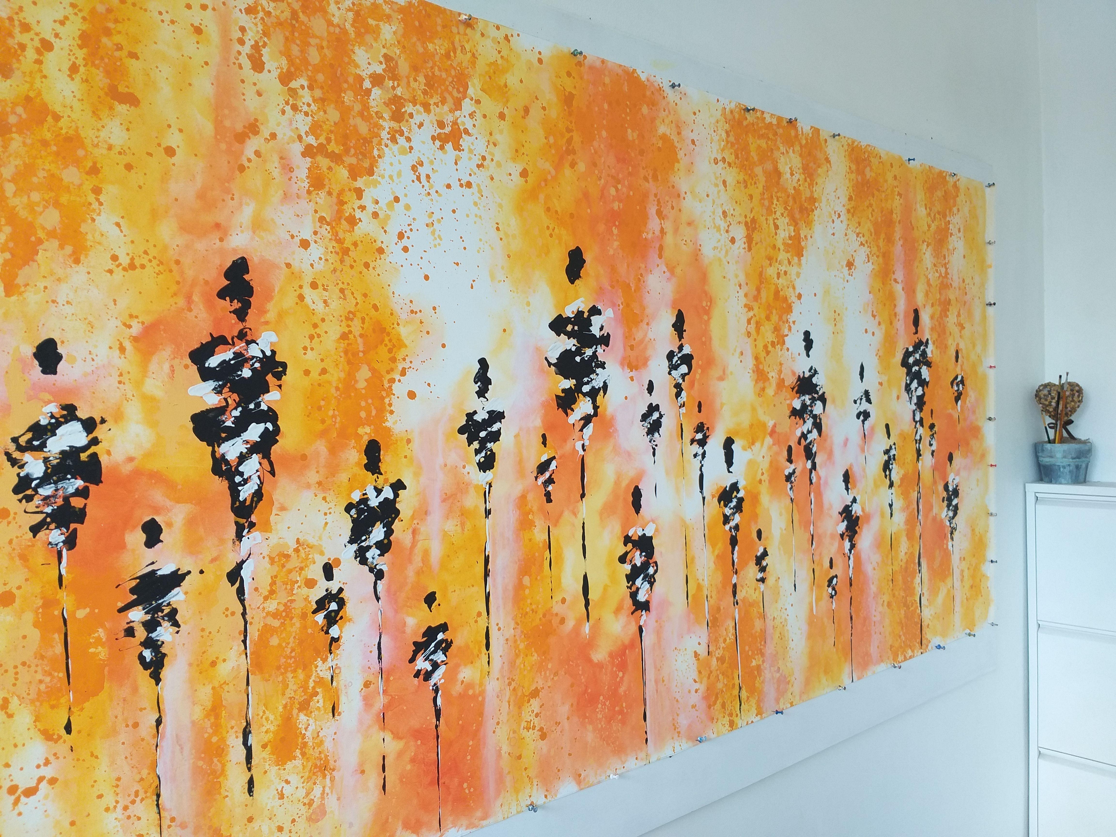 Peinture « Strangers 7 » de M.Y., acrylique sur toile - Expressionnisme abstrait Painting par Max Yaskin