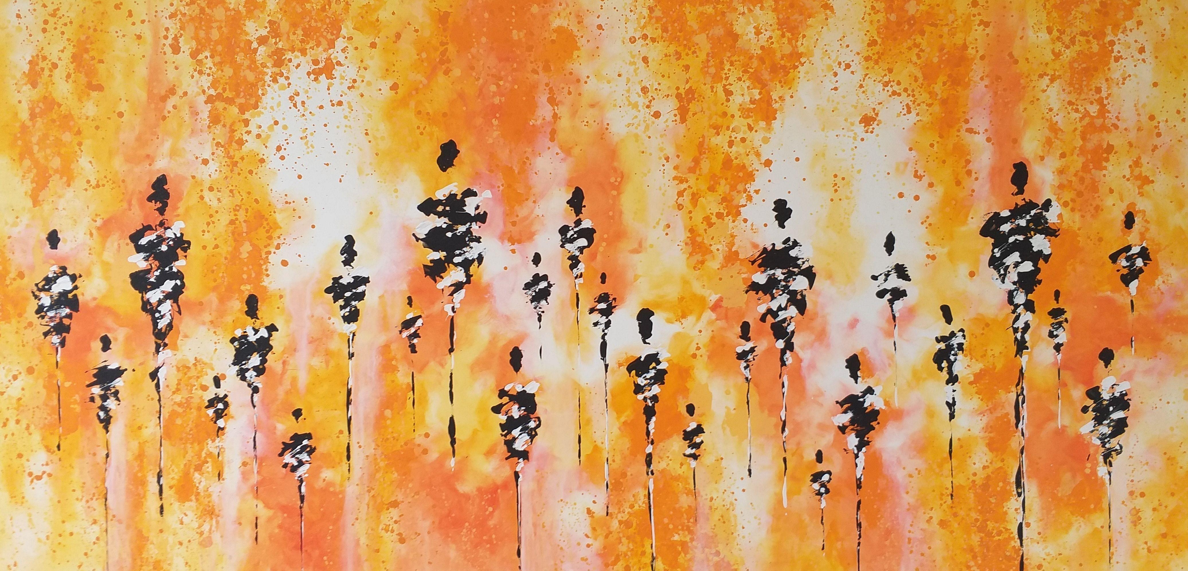 Strangers 7 von M.Y., Gemälde, Acryl auf Leinwand