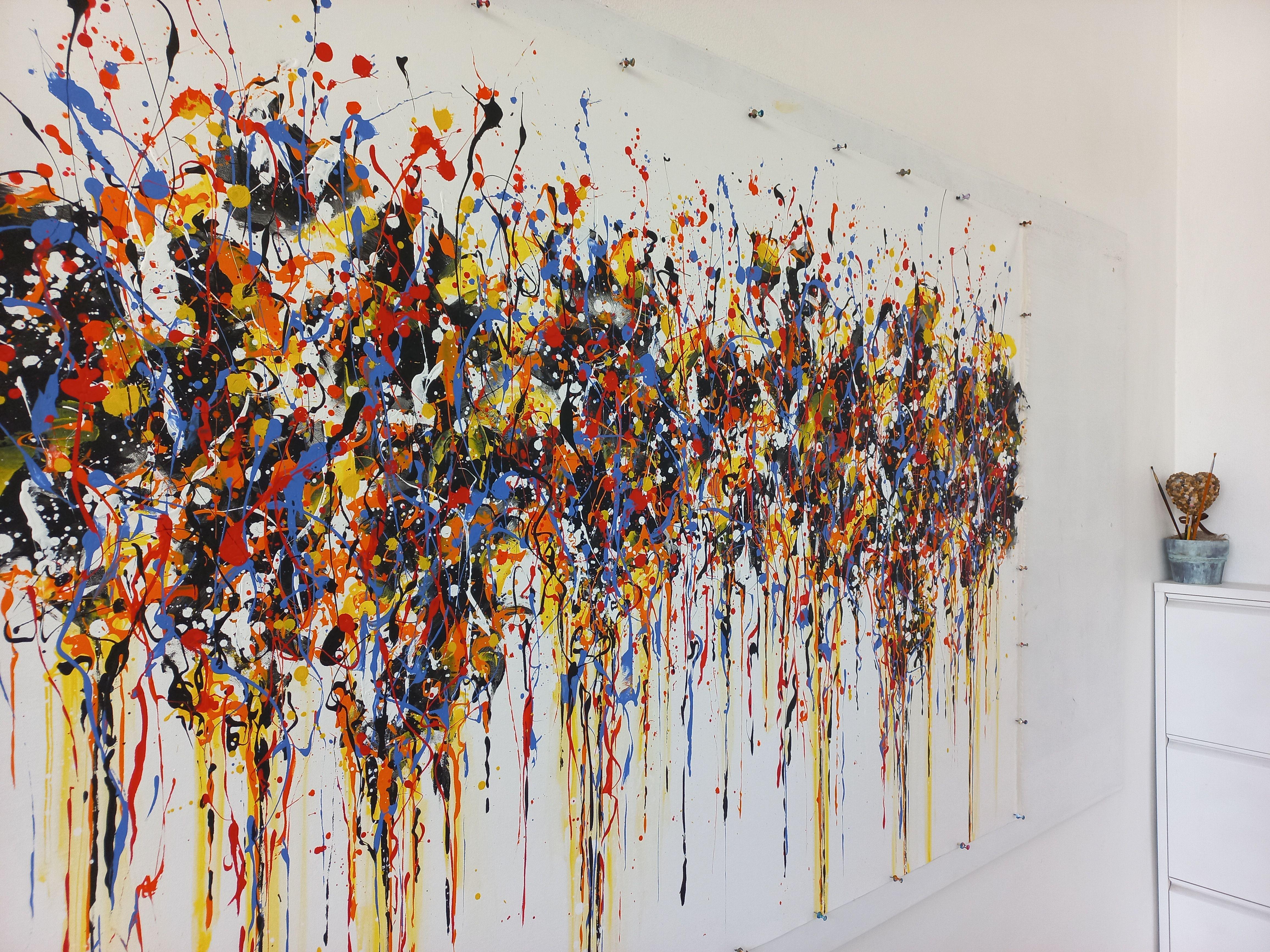 Sommerblumen 2 von M.Y., Gemälde, Acryl auf Leinwand (Abstrakter Expressionismus), Painting, von Max Yaskin