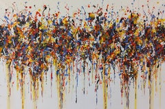 Sommerblumen 2 von M.Y., Gemälde, Acryl auf Leinwand