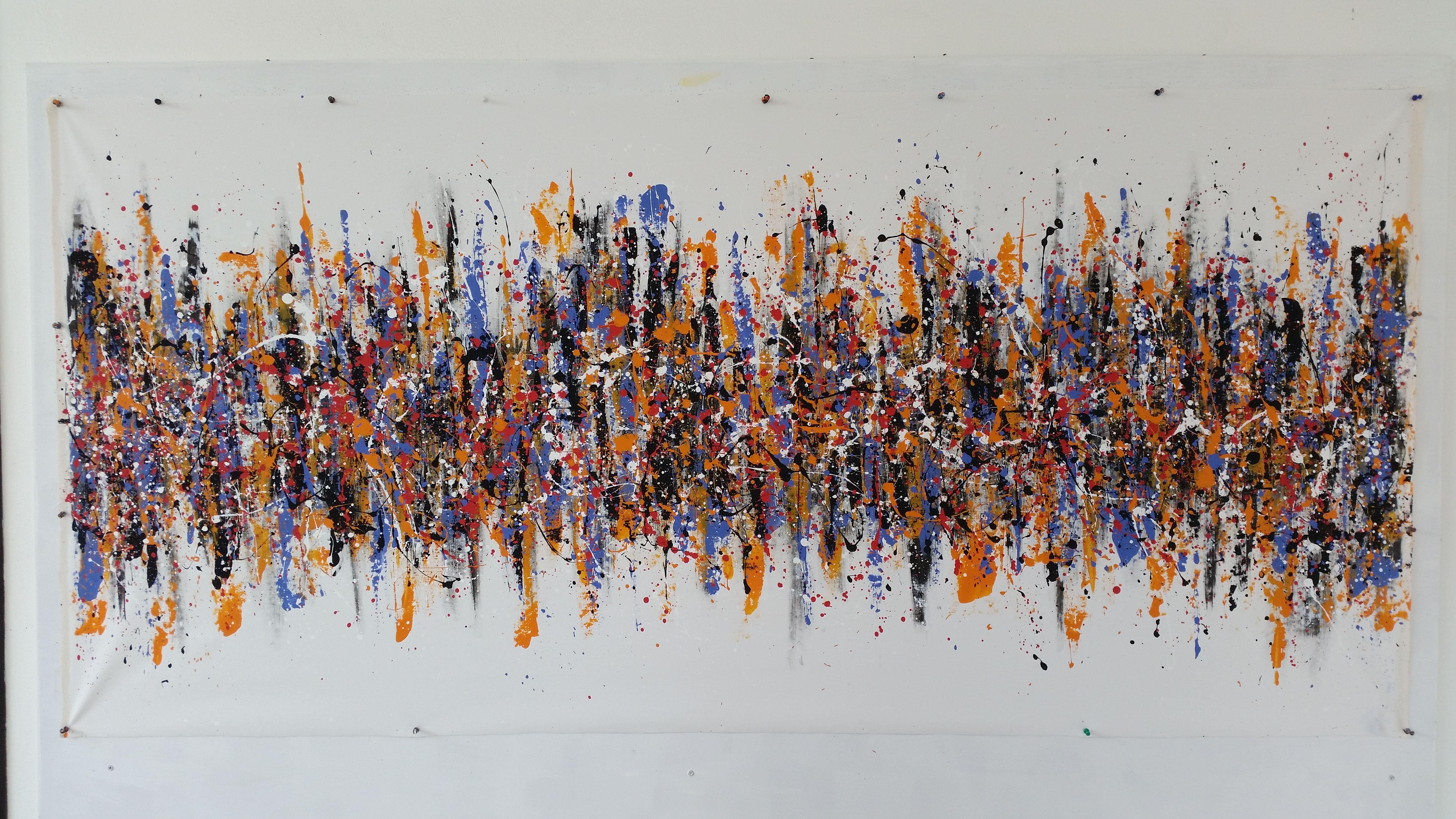 Symphony 3 von M.Y., Gemälde, Acryl auf Leinwand (Abstrakter Expressionismus), Painting, von Max Yaskin