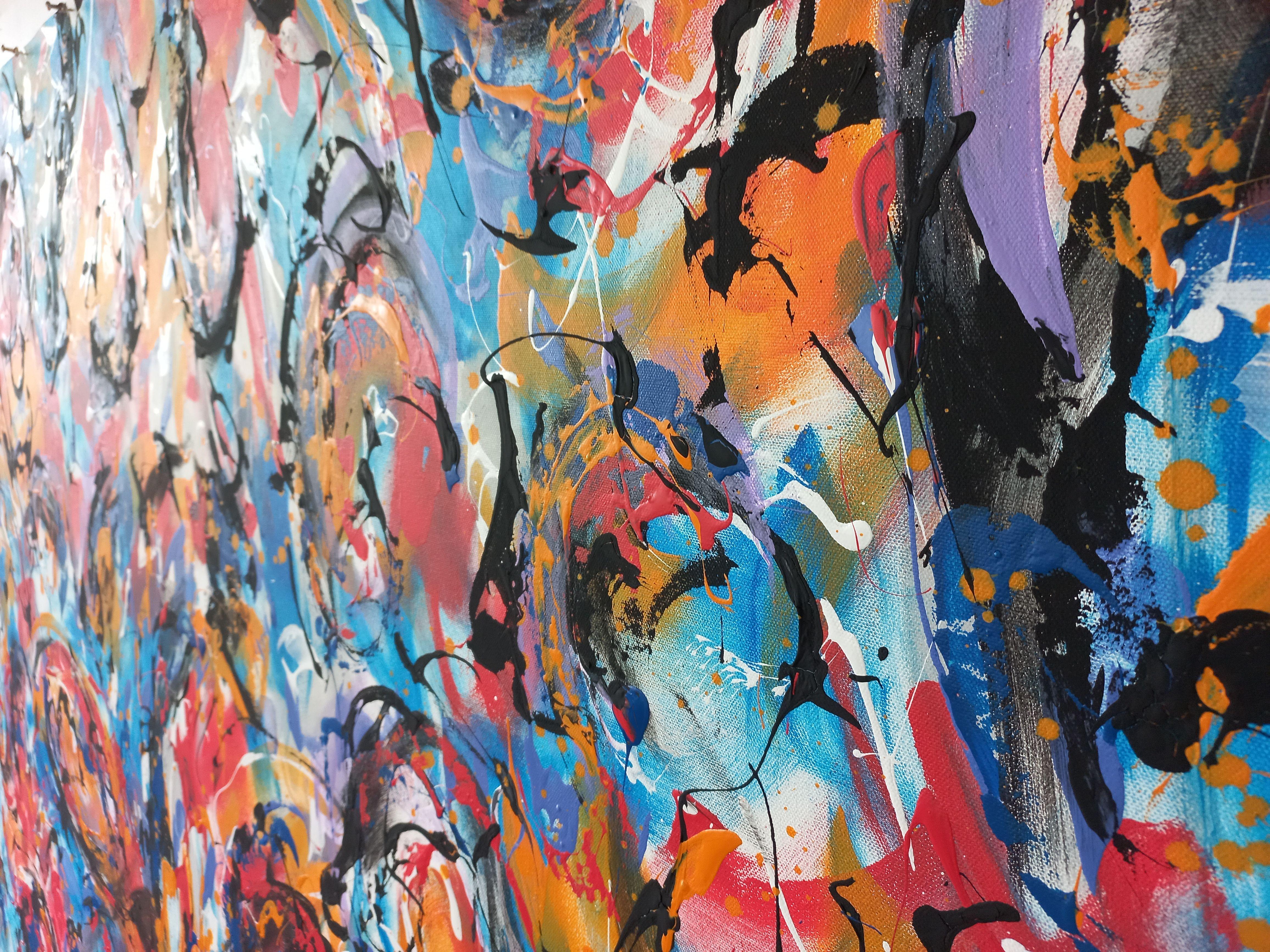 Wild Flowers 7 von M.Y., Gemälde, Acryl auf Leinwand im Angebot 1