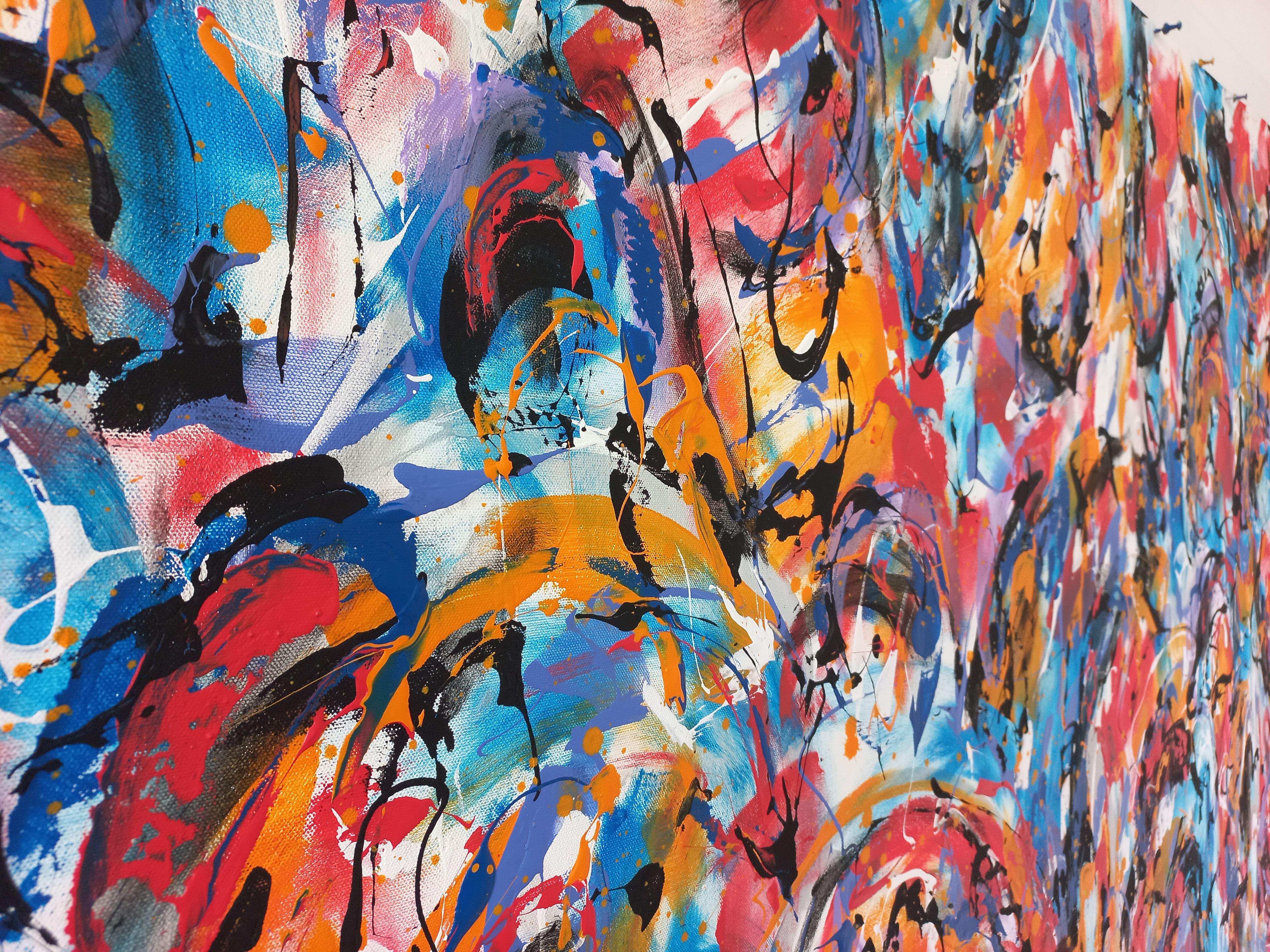 Wild Flowers 7 von M.Y., Gemälde, Acryl auf Leinwand im Angebot 2