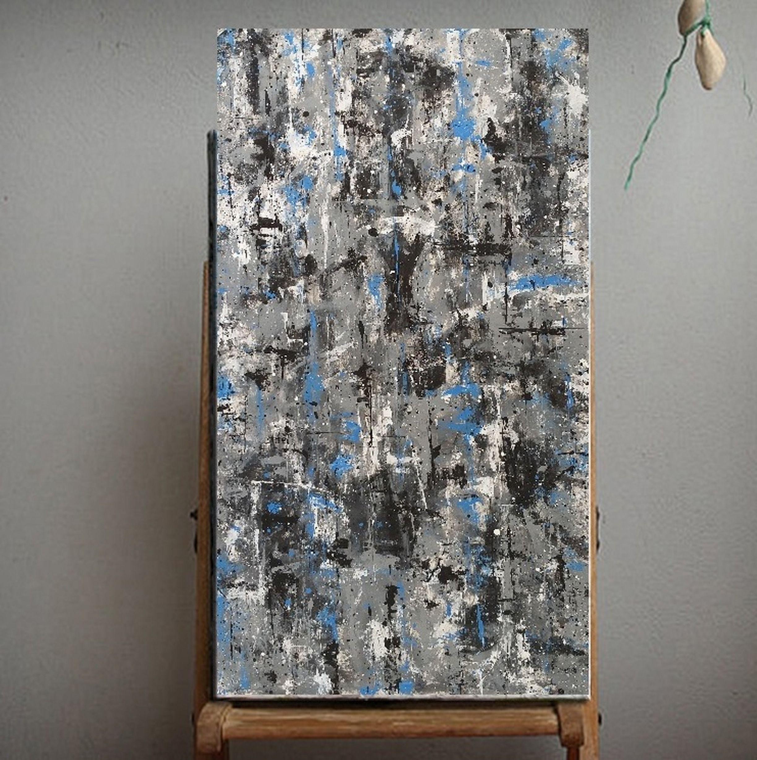 Winter von M.Y., Gemälde, Acryl auf Leinwand – Painting von Max Yaskin