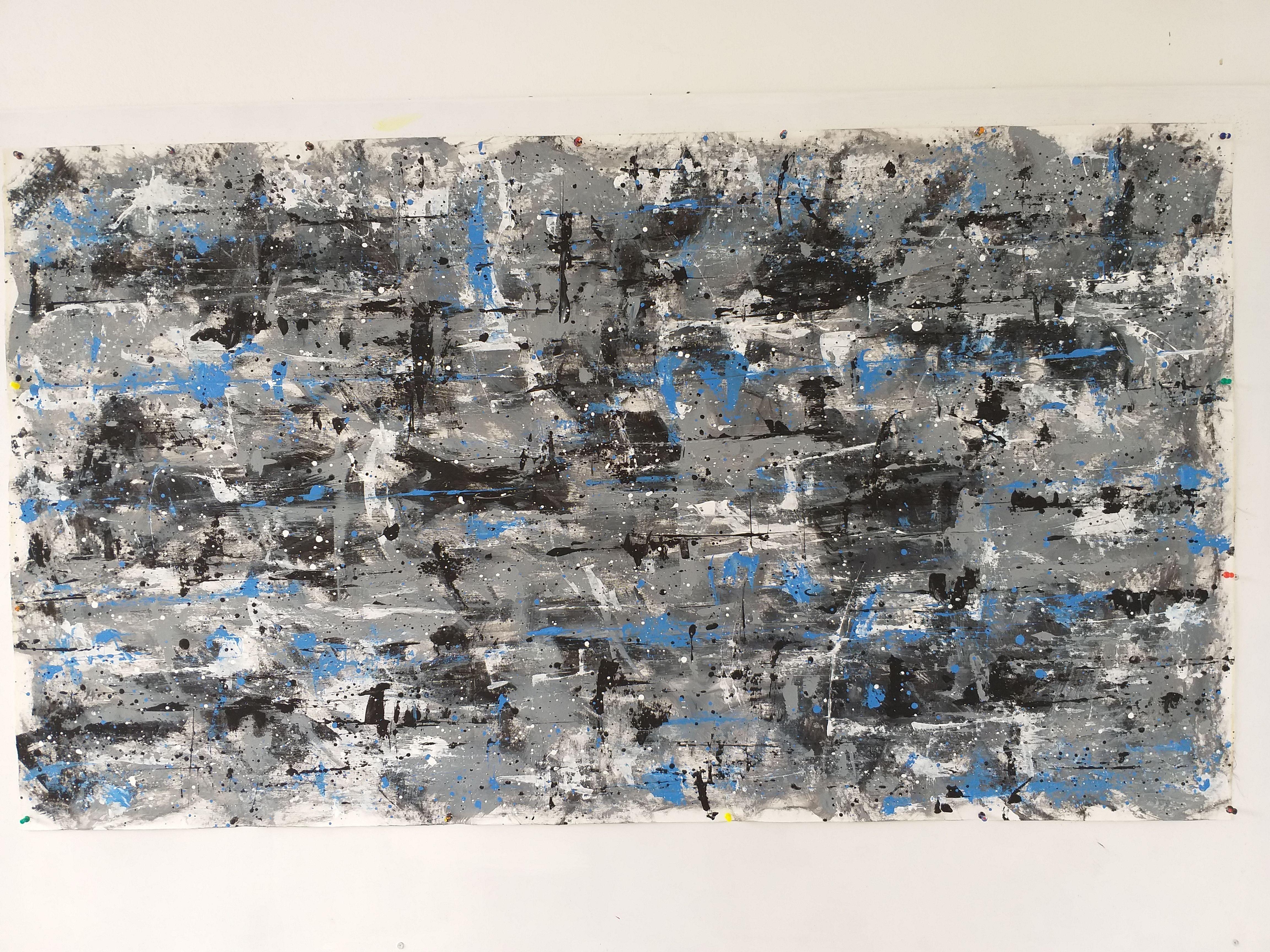 Winter von M.Y., Gemälde, Acryl auf Leinwand (Abstrakt), Painting, von Max Yaskin