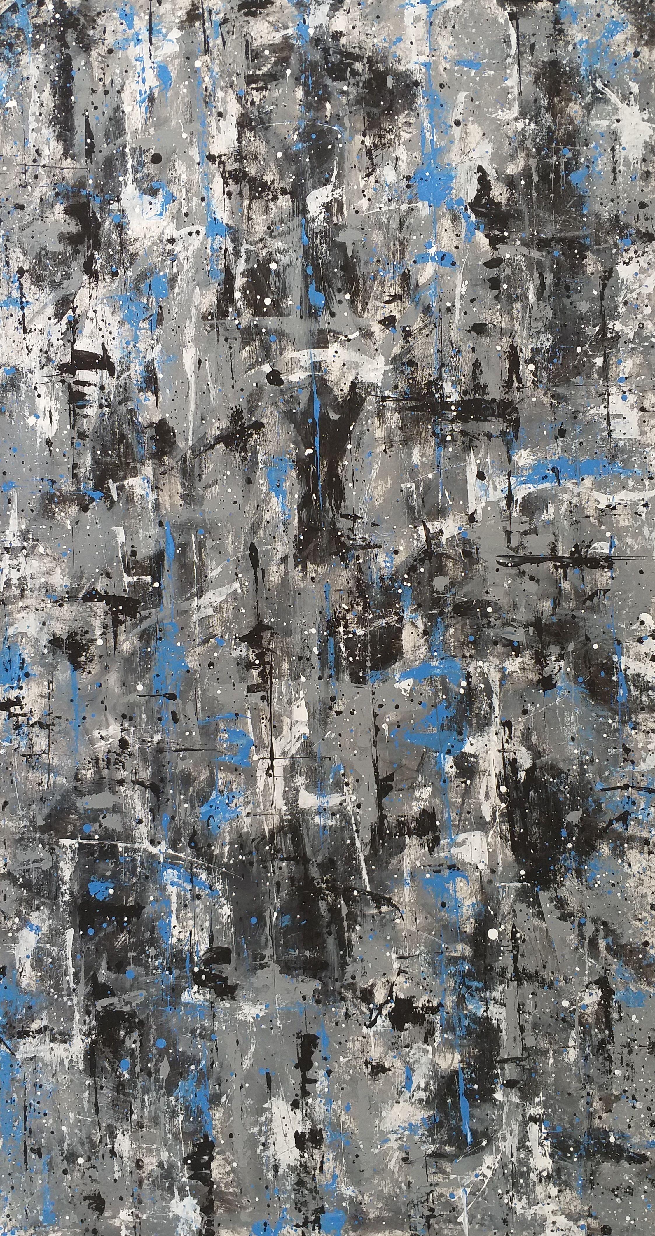 Winter von M.Y., Gemälde, Acryl auf Leinwand