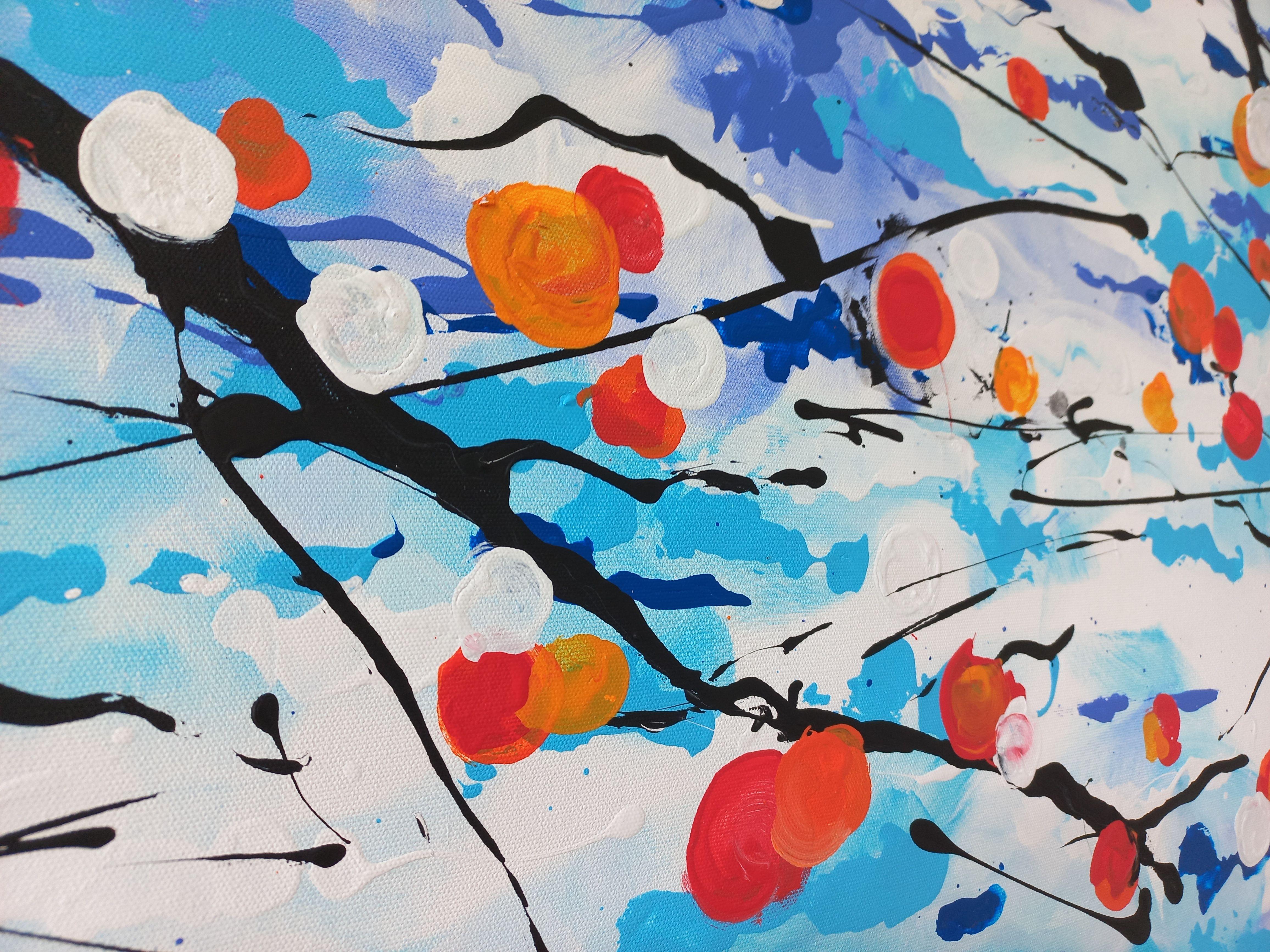Winter morning 3 by M.Y., Painting, Acrylic on Canvas For Sale 2