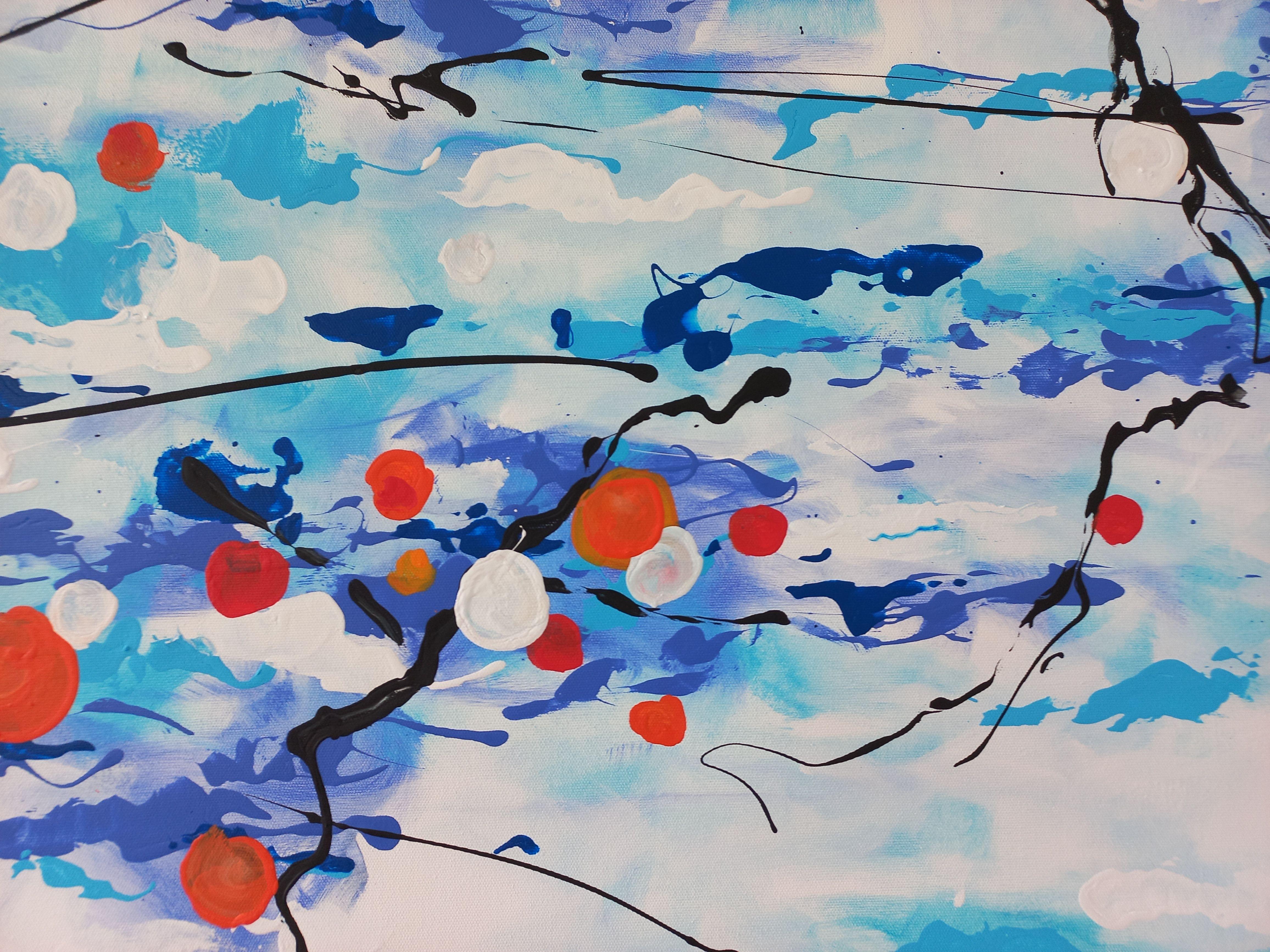 Winter morning 3 by M.Y., Painting, Acrylic on Canvas For Sale 4