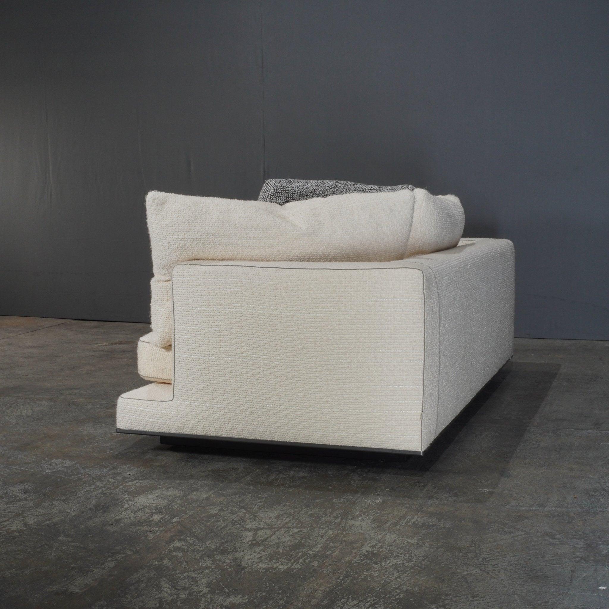 Tissu Canapé Maxalto 3 Seater Cream Boucle Aurae d'Antonio Citterio en vente