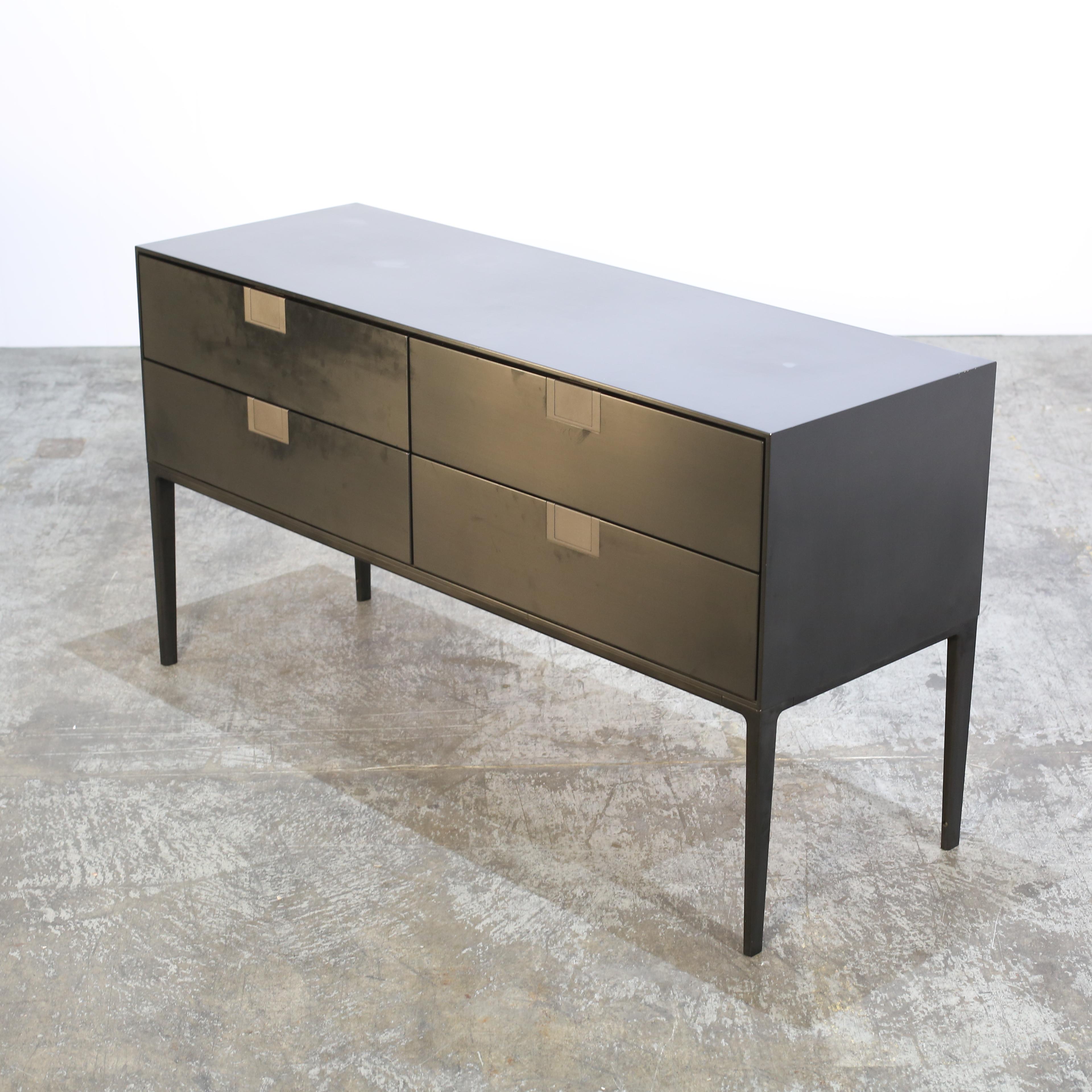 Introduce a touch of elegance and sophistication to your living space with the Alcor Four Drawer Console Table by Maxalto. Crafted with expert precision and attention to detail, this console table boasts a sleek and modern design that will elevate