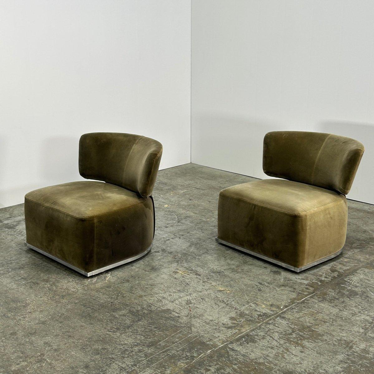 Maxalto Amoenus Soft Chairs by Antonio Citterio, Set of Two For Sale 4