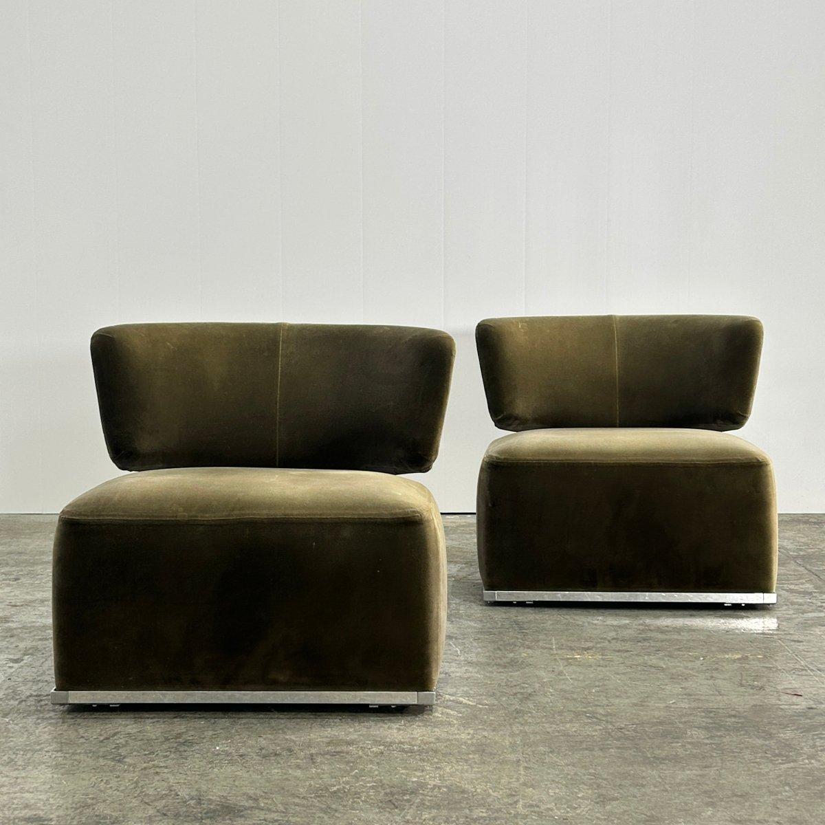 Maxalto Amoenus Soft Chairs by Antonio Citterio, Set of Two For Sale 2