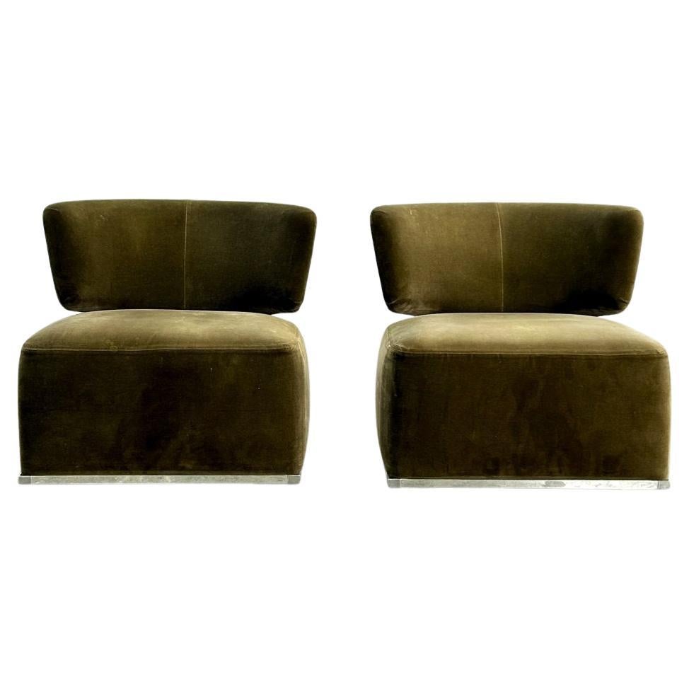 Maxalto Amoenus Soft Chairs by Antonio Citterio, Set of Two