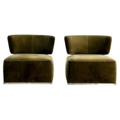 Maxalto Amoenus Soft Chairs di Antonio Citterio, Set di due sedie