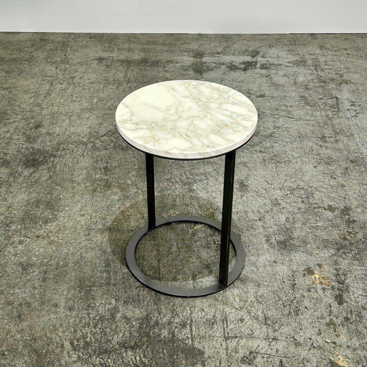 Modern Maxalto B&B Italia Lithos Round Side Table by Antonio Citterio For Sale