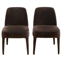 Maxalto Black Febo Dining Chair by Antonio Citterio, Set on Four