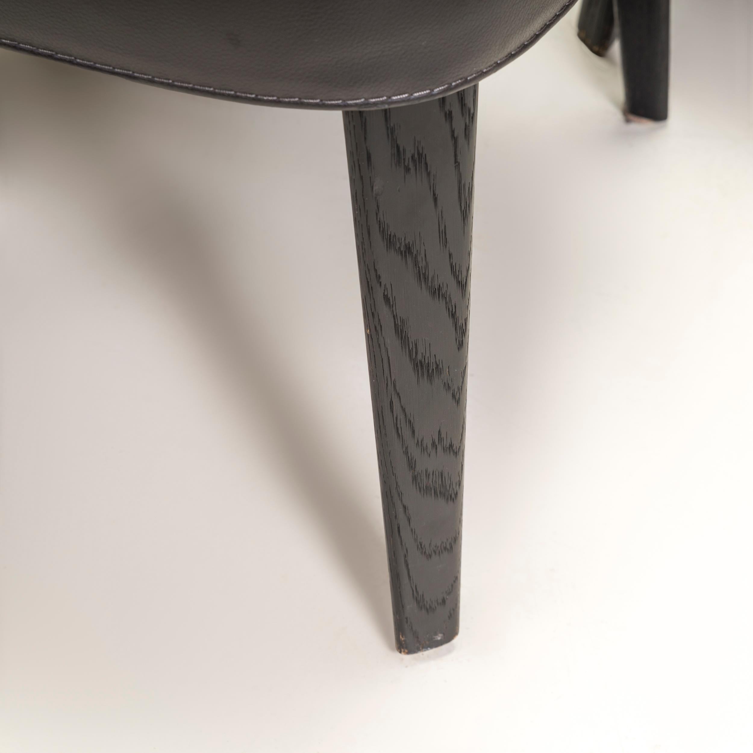 Maxalto by Antonio Citterio Febo Brown Leather Dining Chair 1