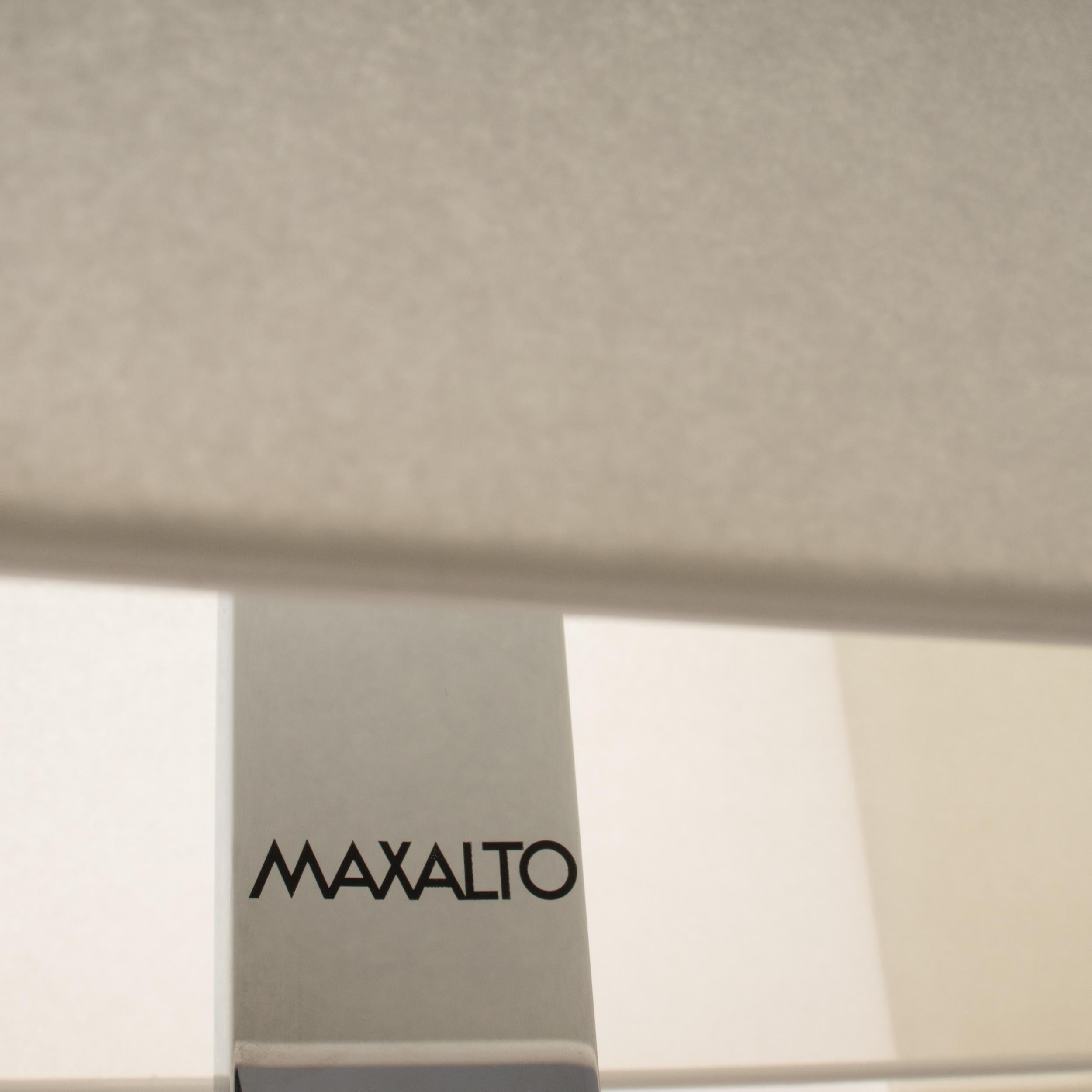 Maxalto by Antonio Citterio Leukon White and Chrome Floor Lamps, Set of 2 In Good Condition In London, GB