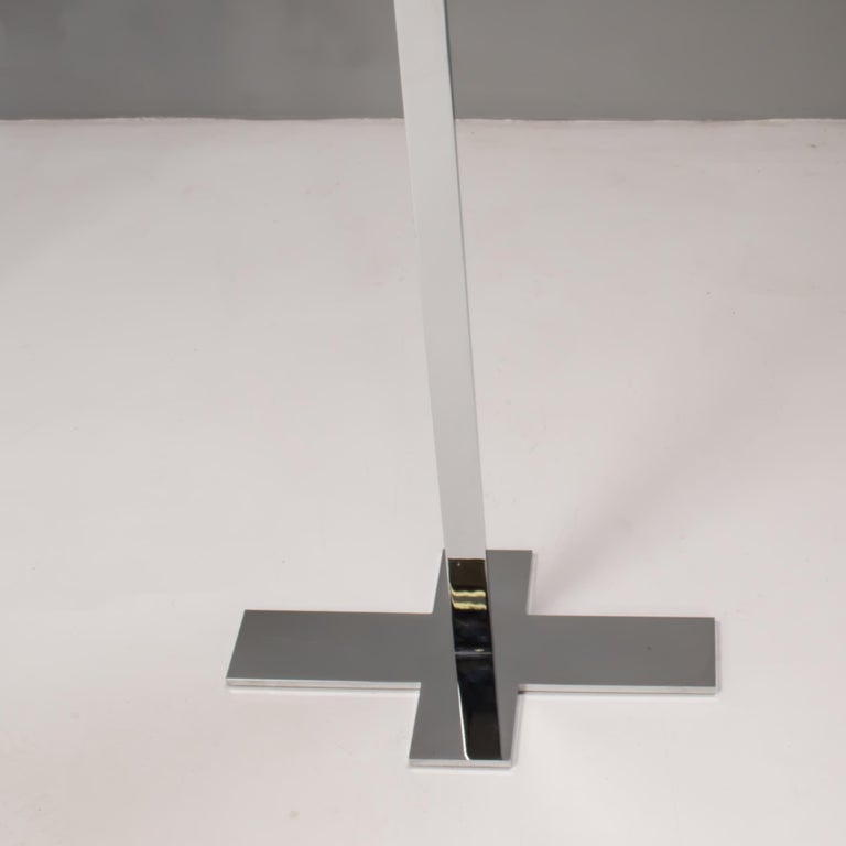 Contemporary Maxalto by Antonio Citterio Leukon White and Chrome Floor Lamps, Set of 2 For Sale