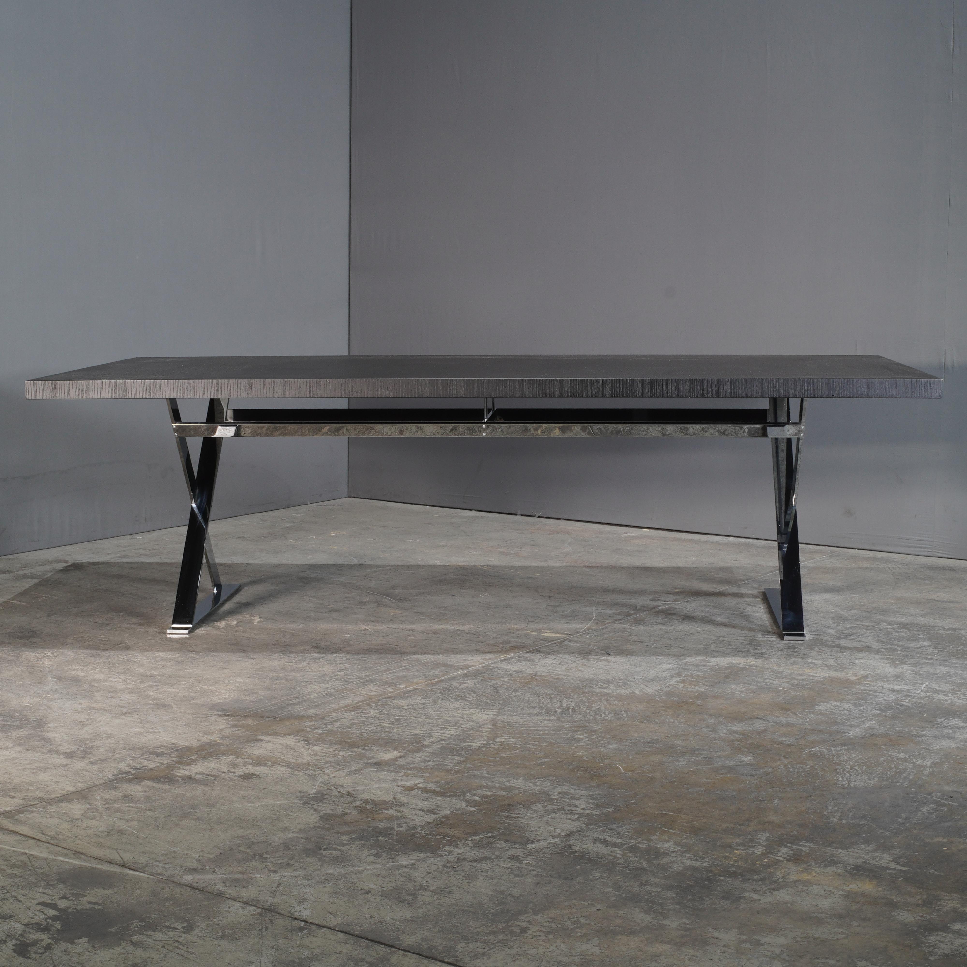 Moderne Table de salle à manger Maxalto Max noire par Antonio Citterio en vente