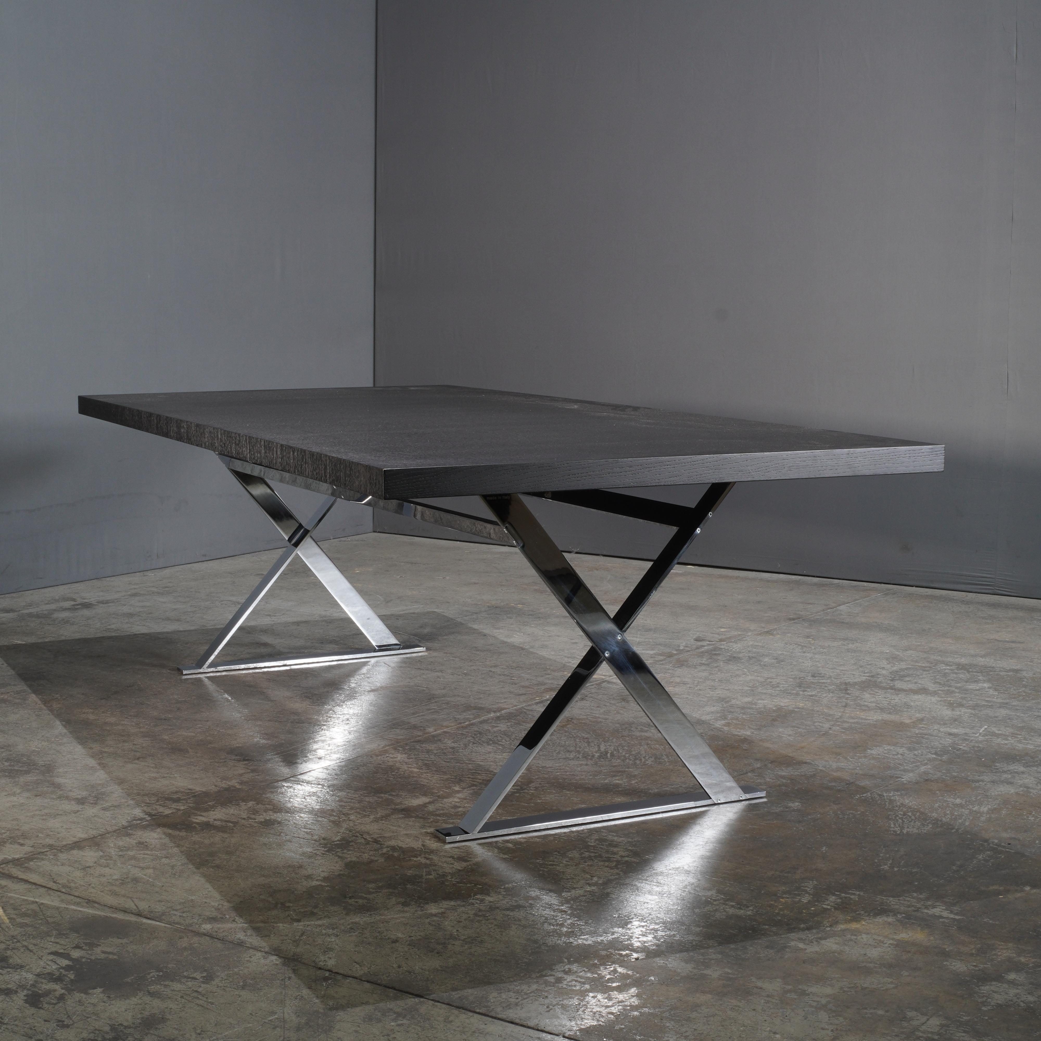 italien Table de salle à manger Maxalto Max noire par Antonio Citterio en vente