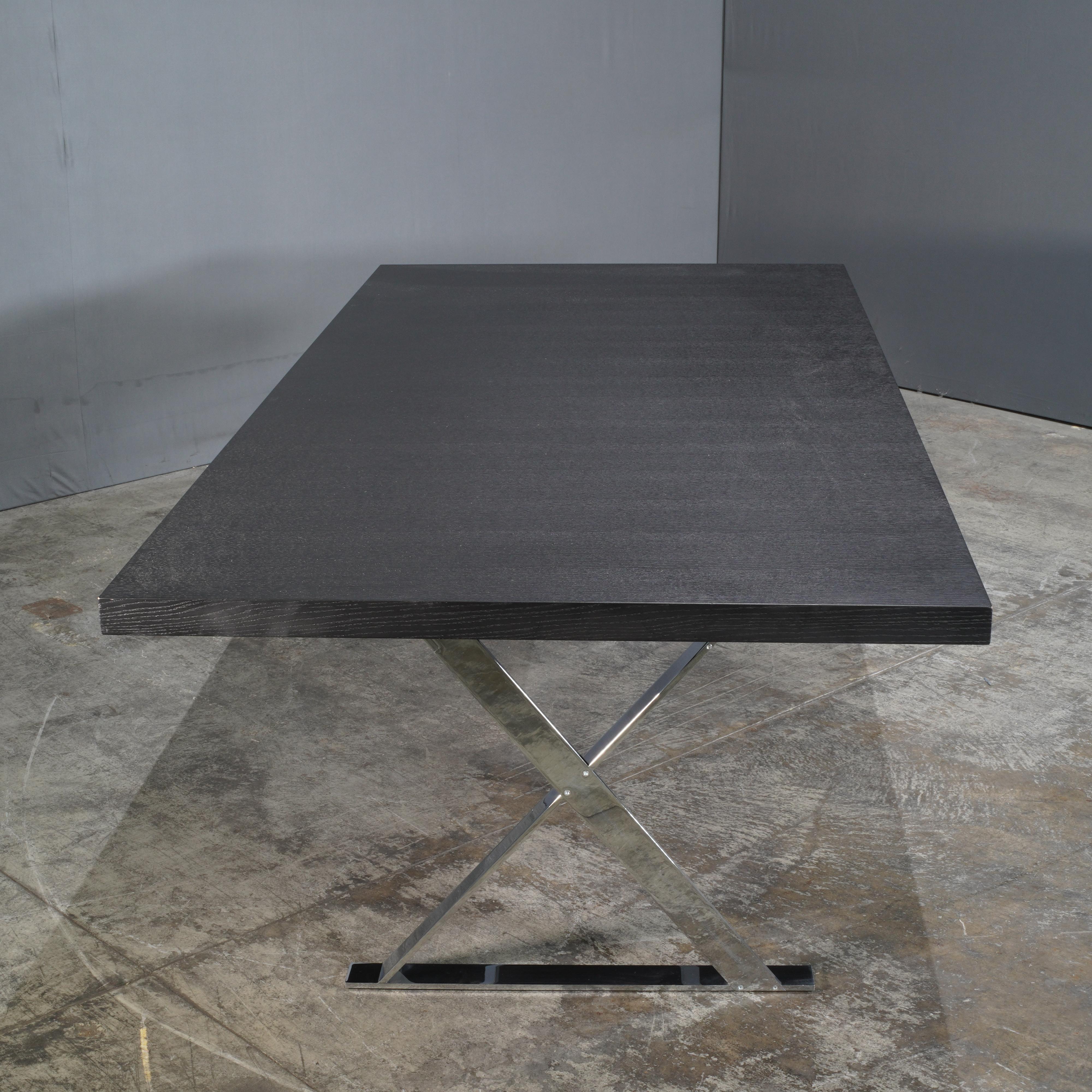 XXIe siècle et contemporain Table de salle à manger Maxalto Max noire par Antonio Citterio en vente