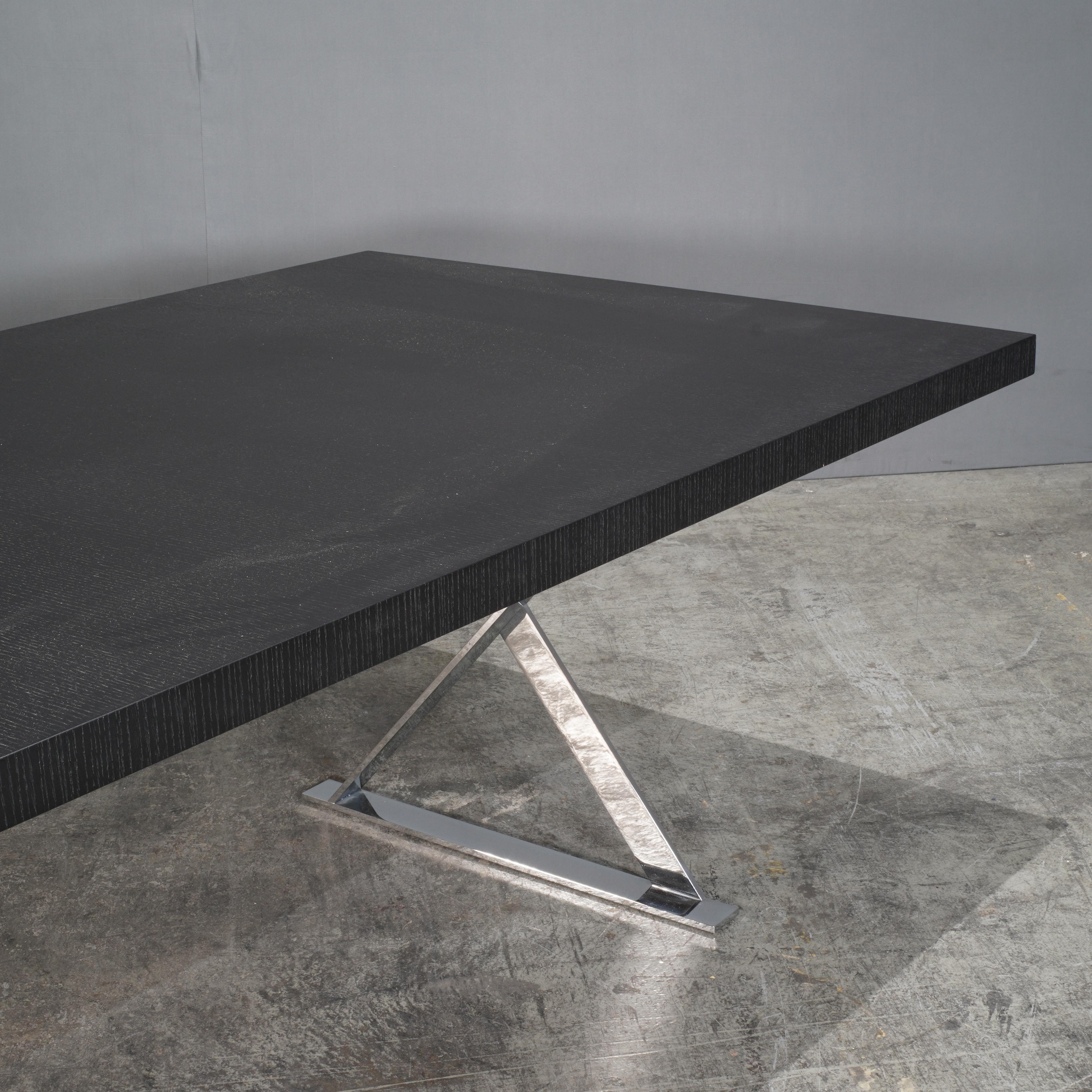 Bois Table de salle à manger Maxalto Max noire par Antonio Citterio en vente