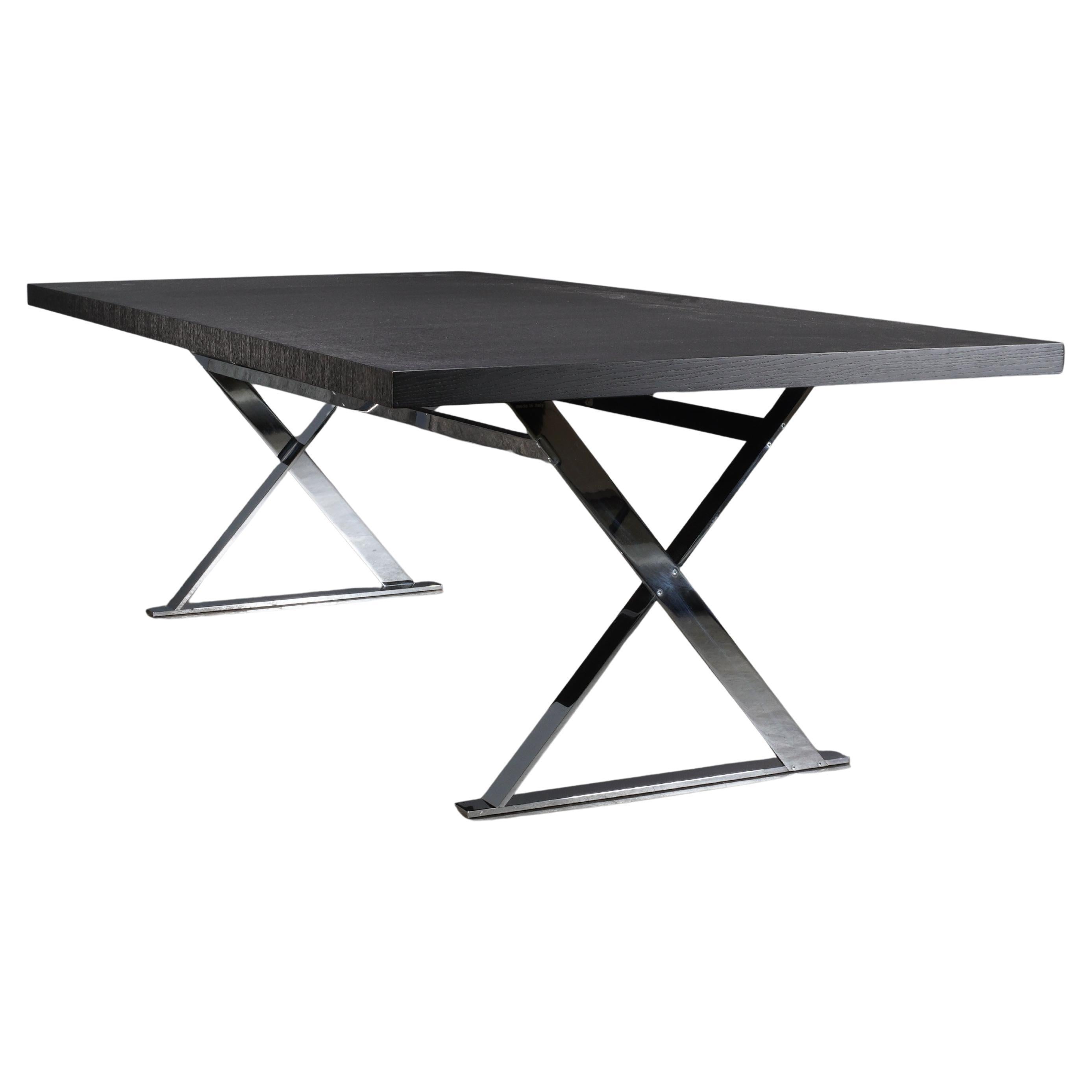 Maxalto Max Black Dining Table by Antonio Citterio