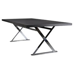 Maxalto Max Black Dining Table by Antonio Citterio