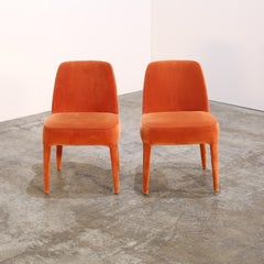 Maxalto Orange Febo Dining Chair by Antonio Citterio, Set of Two