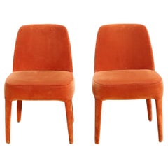 Maxalto Orange Febo Dining Chair by Antonio Citterio, Set of Two