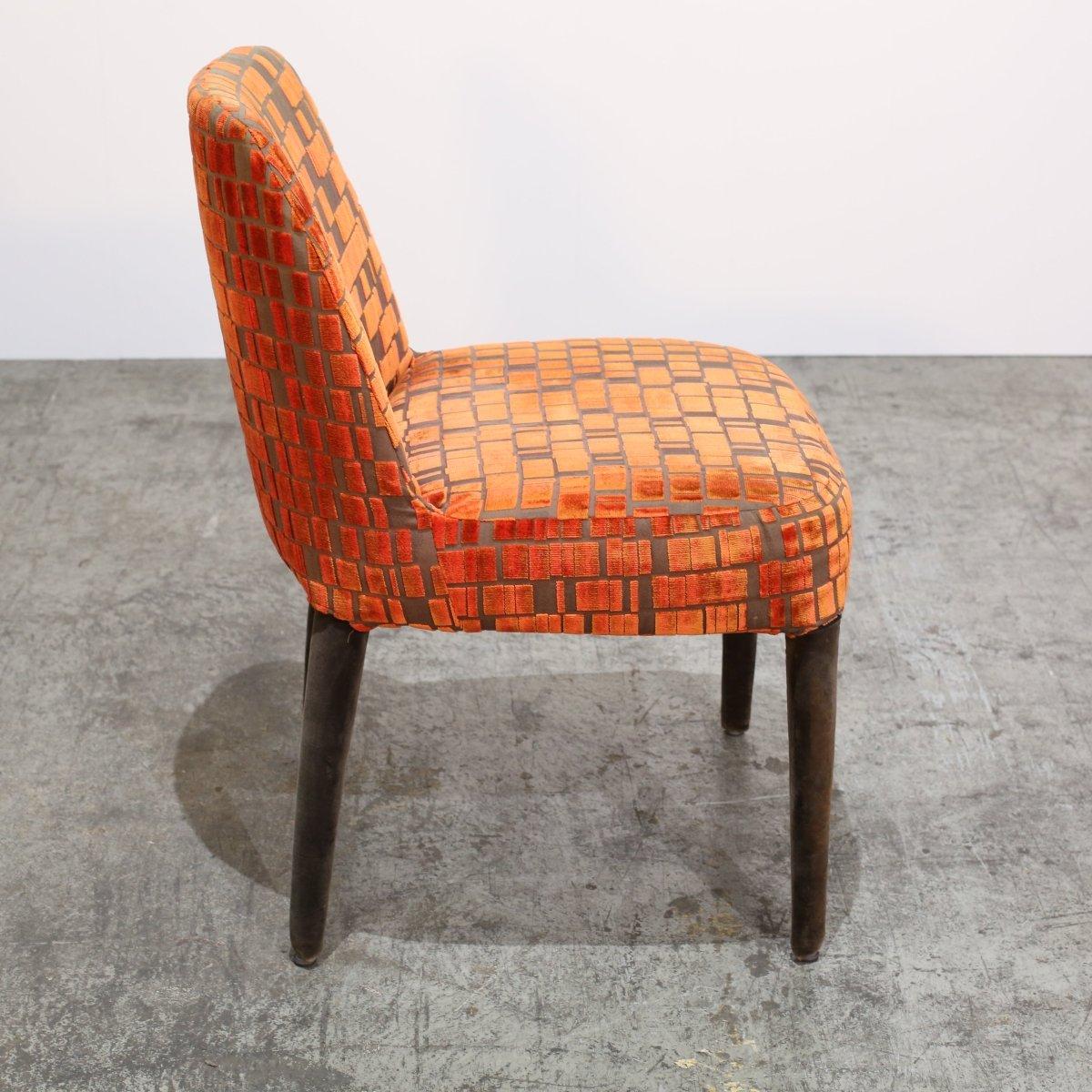 Juego de cuatro sillas de comedor Maxalto Febo Naranja de Antonio Citterio Italiano en venta