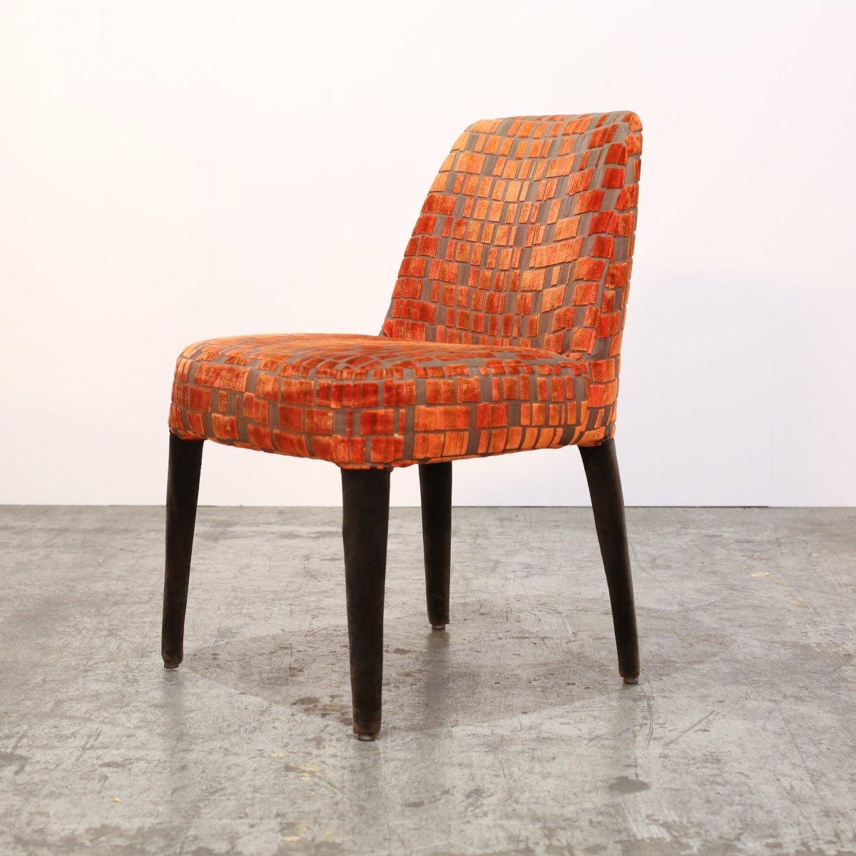 Juego de cuatro sillas de comedor Maxalto Febo Naranja de Antonio Citterio en Bueno estado para la venta en Basildon, London