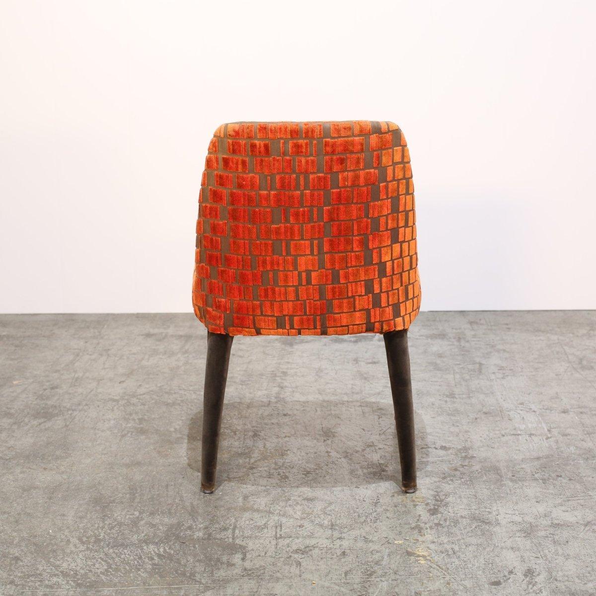 Juego de cuatro sillas de comedor Maxalto Febo Naranja de Antonio Citterio en venta 1