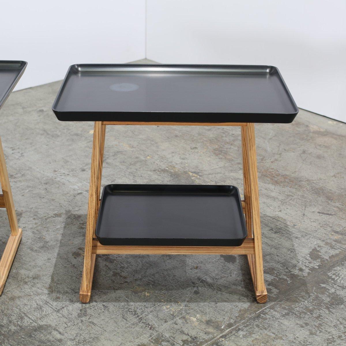 Maxalto Recipio Beistelltische, Satz von zwei (Holz) im Angebot