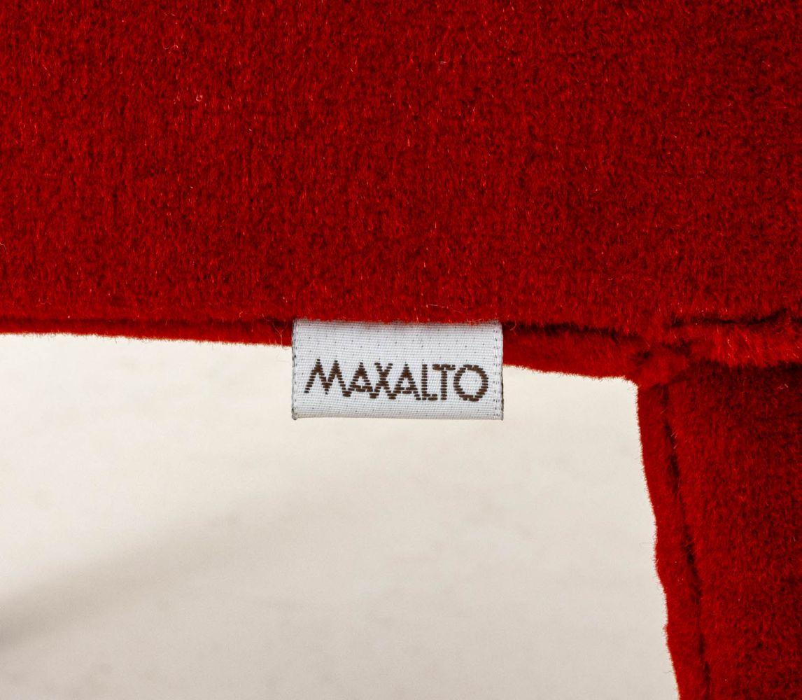 Sedie imbottite in mohair rosso di Maxalto, coppia In condizioni buone in vendita a Astoria, NY