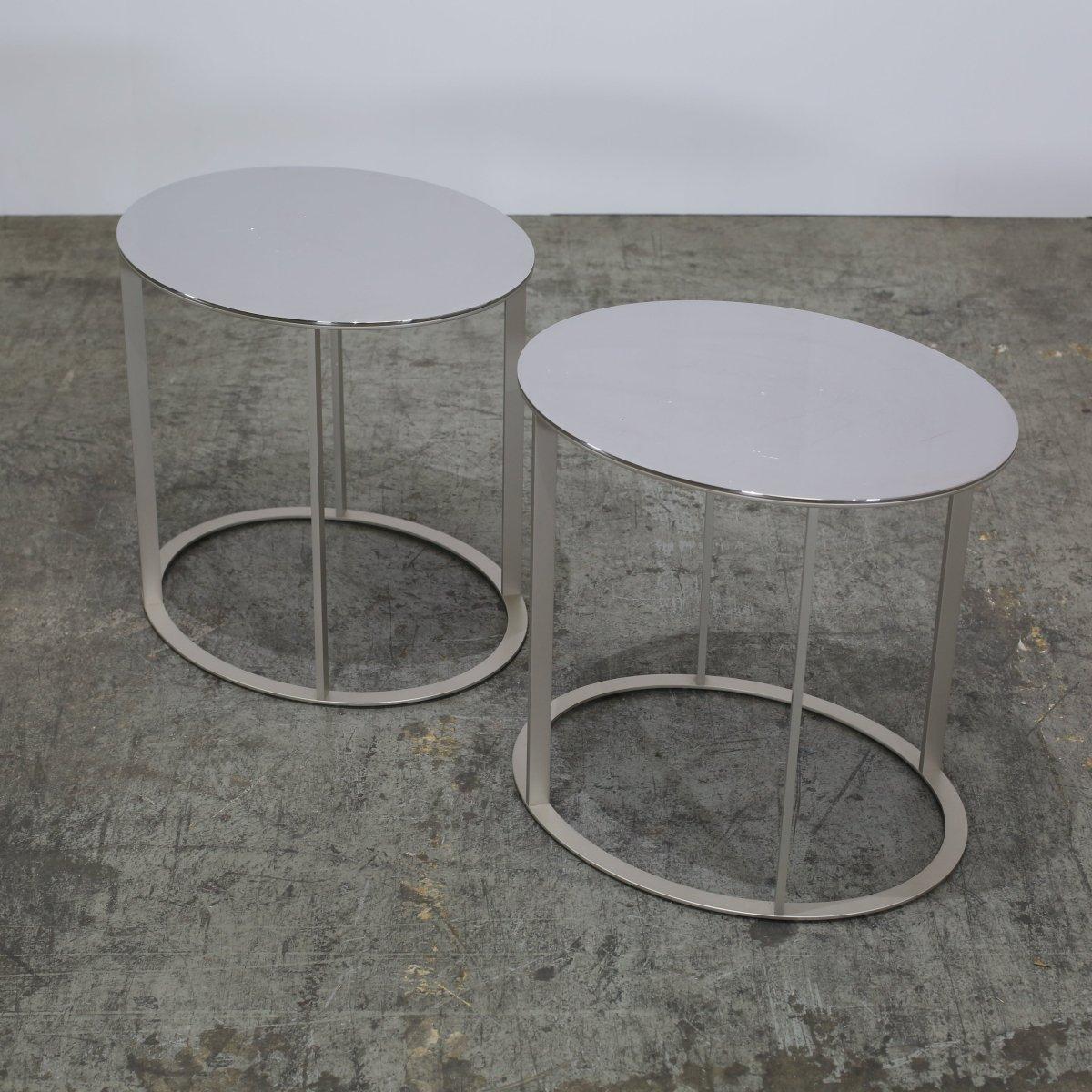 Mesa auxiliar Maxalto Simplice Elios de Antonio Citterio, set de dos en Bueno estado para la venta en Basildon, London