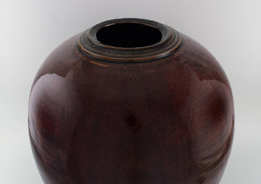 Maxence Jourdain, French Contemporary Ceramicist, Colossal Unique Floor Vase In Excellent Condition For Sale In Copenhagen, DK