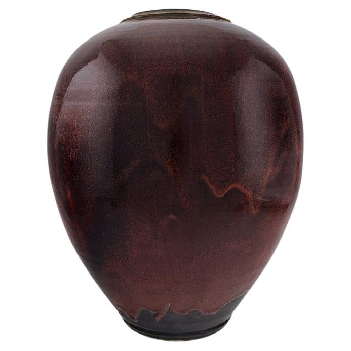Maxence Jourdain, French Contemporary Ceramicist, Colossal Unique Floor Vase For Sale
