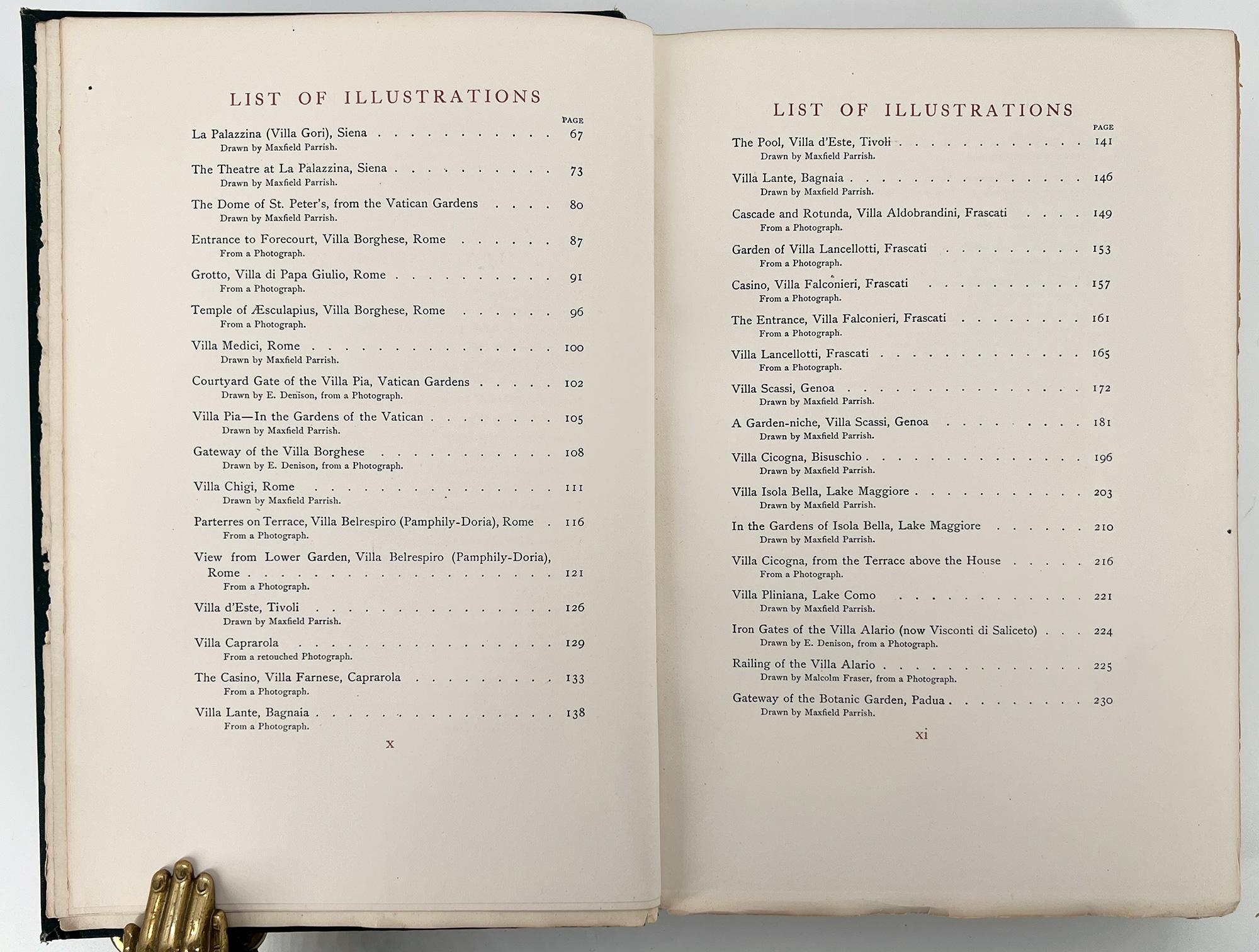 Maxfield PARRISH & Edith WHARTON - Italian Villas and Their Gardens For Sale 6