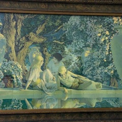 Maxfield Parrish “Garden of Allah” Crane Lithograph 1918