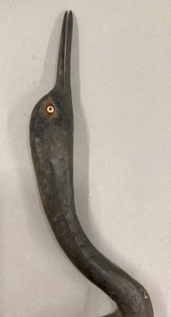 Pair of Iron Egret Wall Sculptures