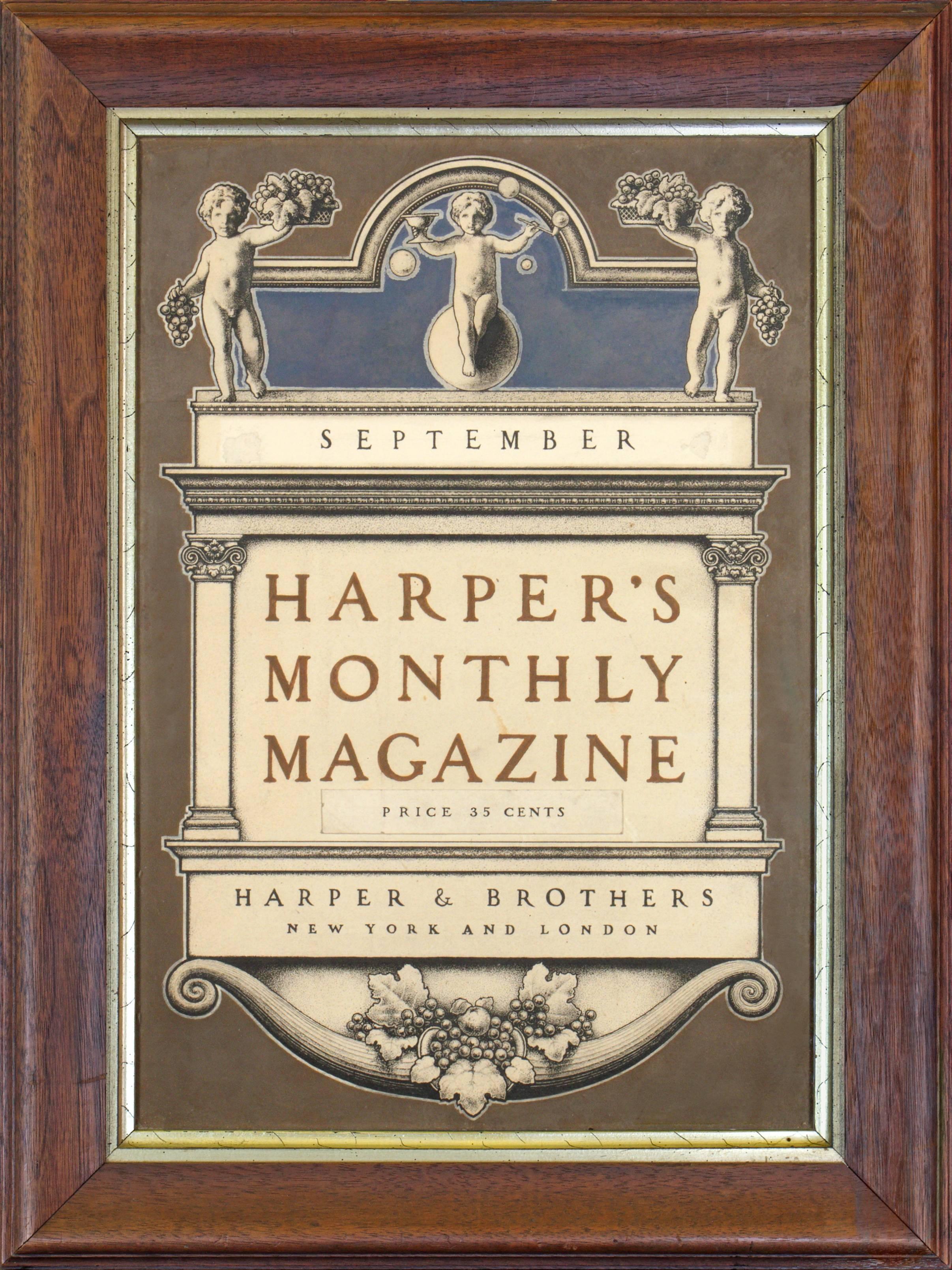 Harper's Monthly Magazine Cover - Painting by Maxfield Parrish