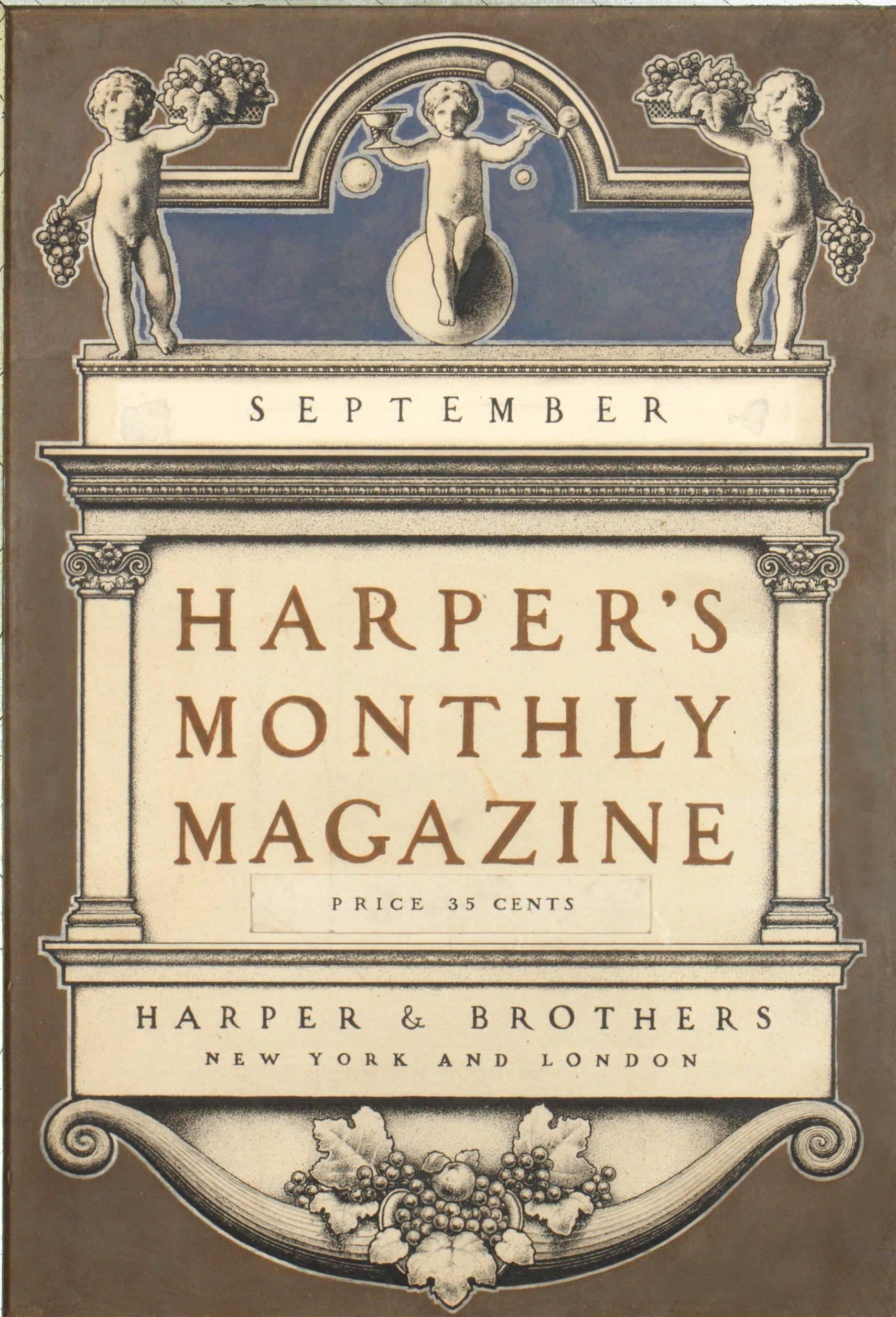 Maxfield Parrish Figurative Painting - Harper's Monthly Magazine Cover